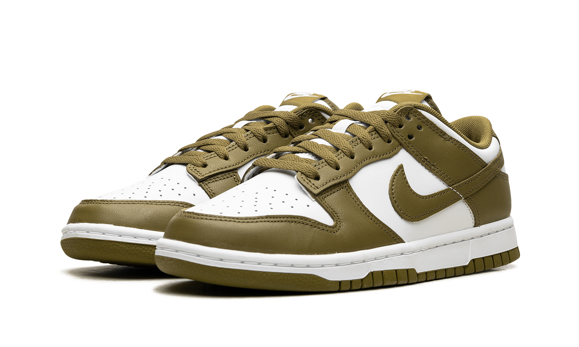 nike dunk low retro pacific moss+DV0833-105+diagnol left view