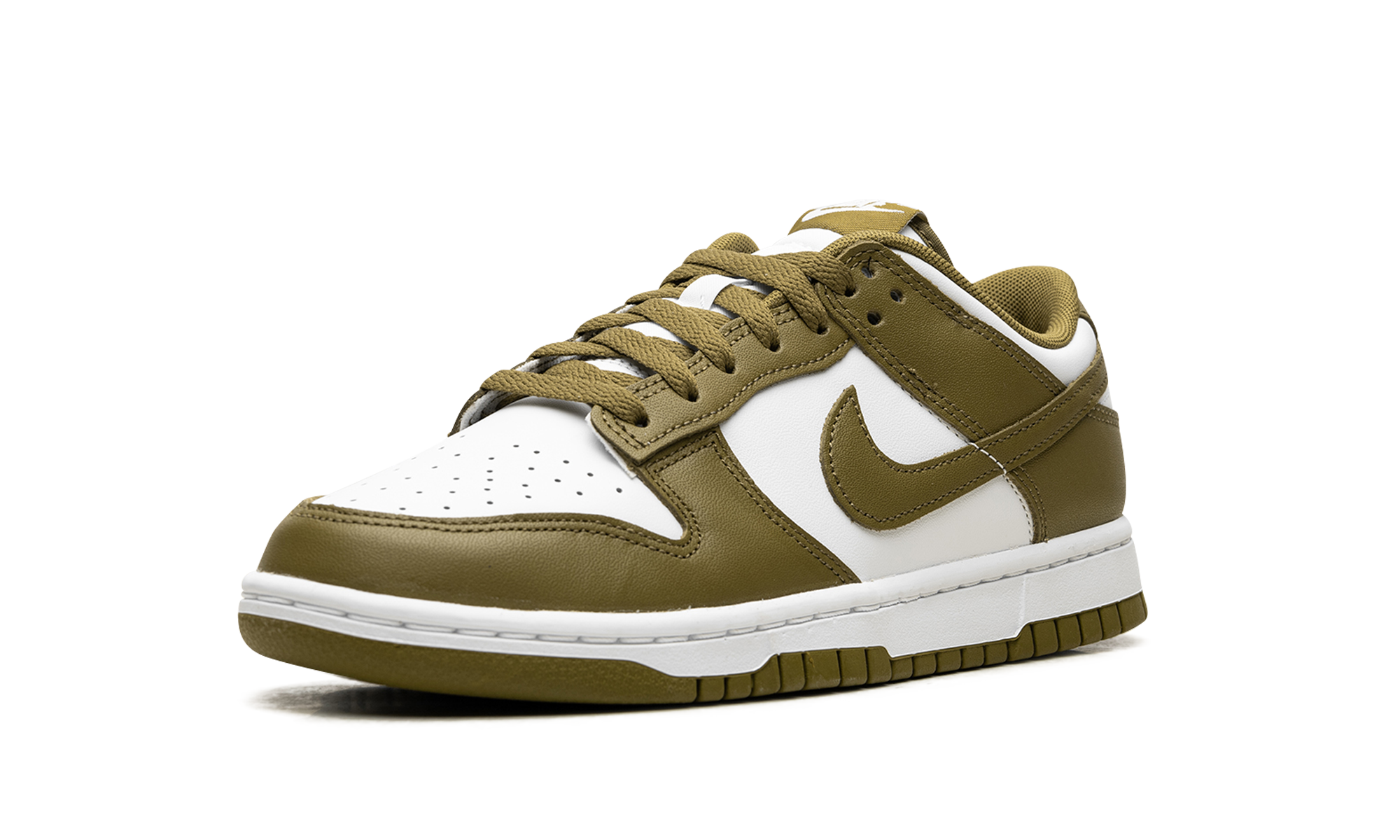 nike dunk low retro pacific moss+DV0833-105+left diagnol single view