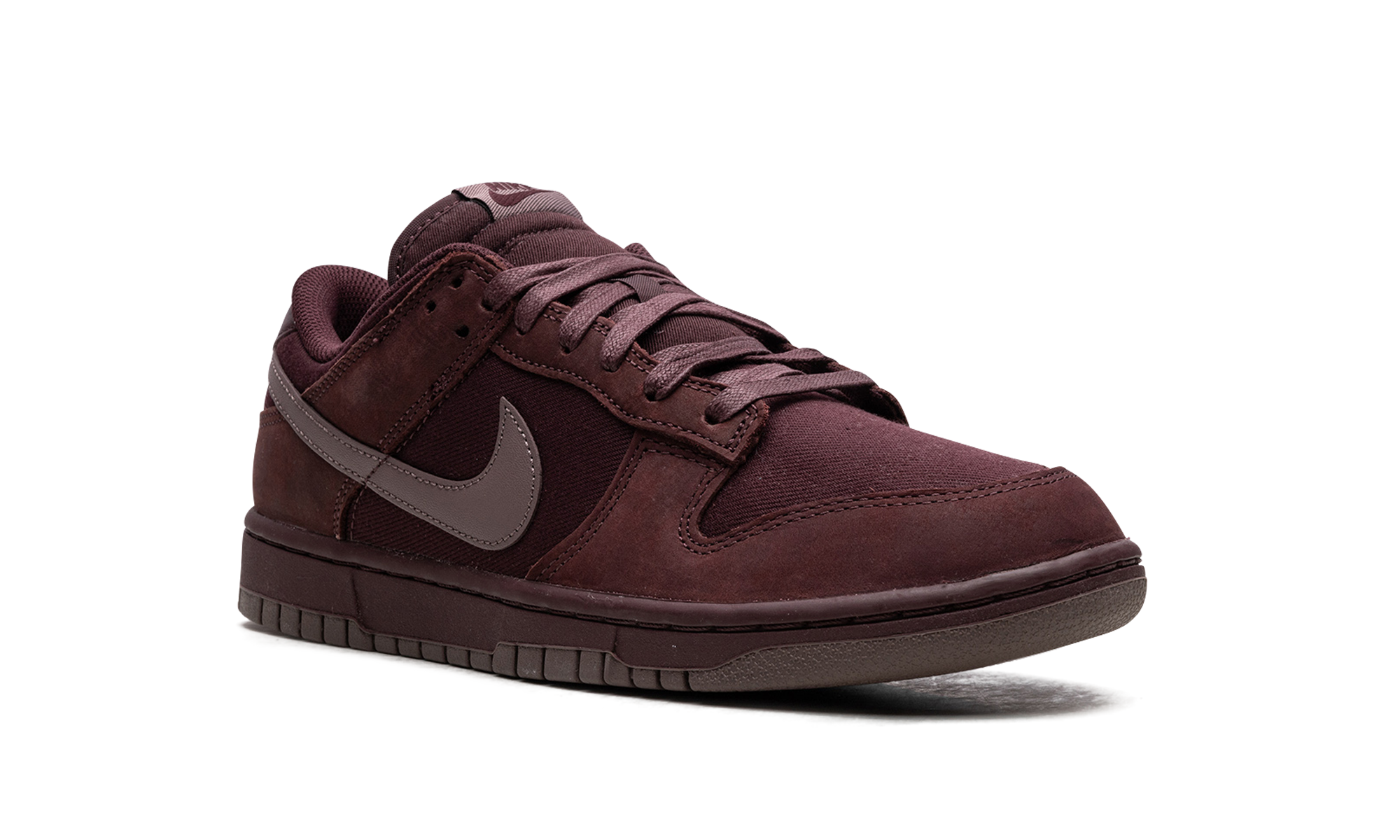 nike dunk low retro premium burgundy crush+FB8895-600+diagnol right view
