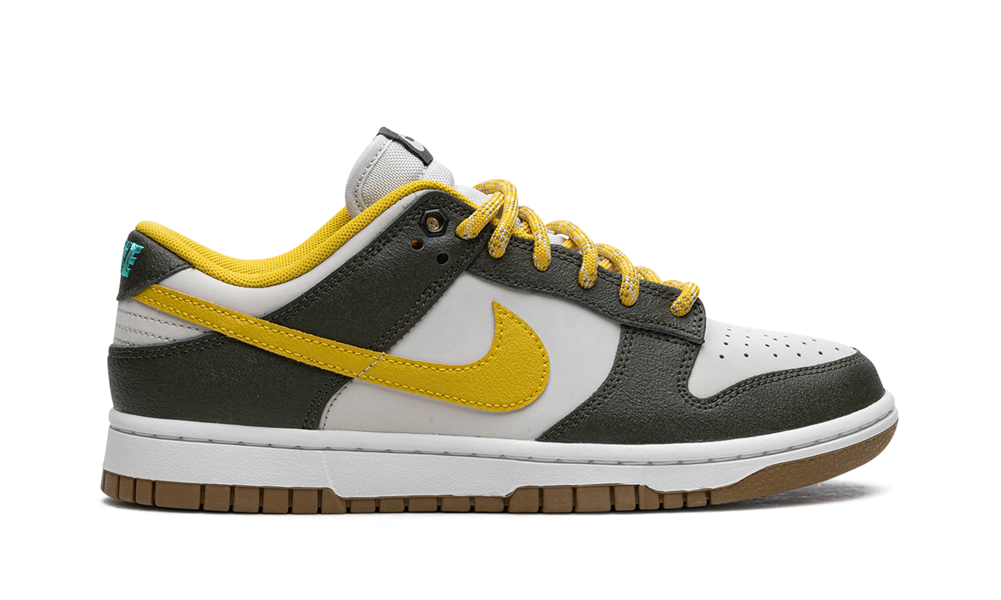 nike dunk low retro premium cargo khaki vivid sulfur+FV3629-371+right view