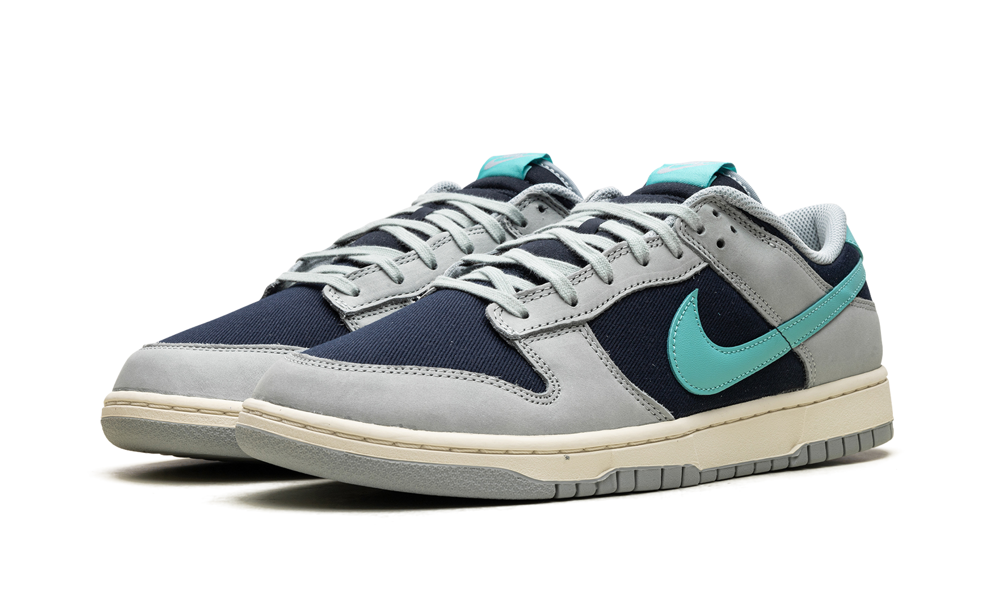 nike dunk low retro premium light pumice green frost+FB8895-001+diagnol left view