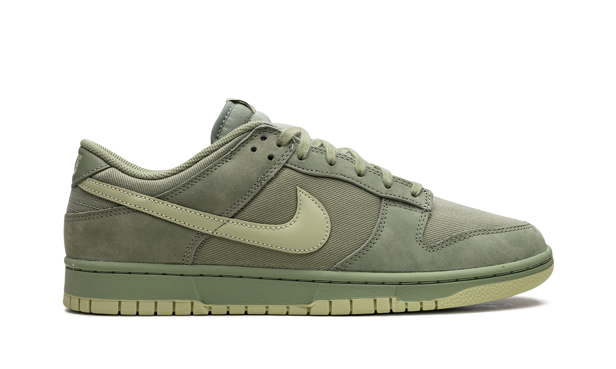 nike dunk low retro premium oil green olive aura+FB8895-300+right view