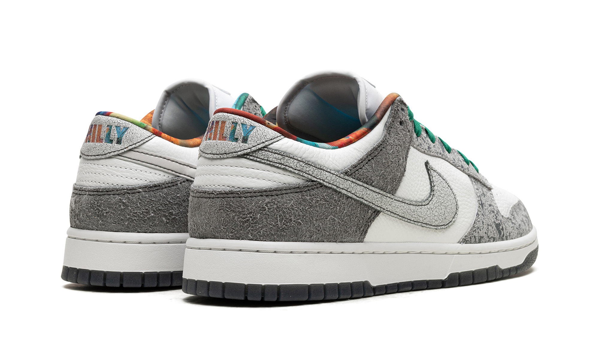 nike dunk low retro premium philly+HF4840-068+diagnol right behind view