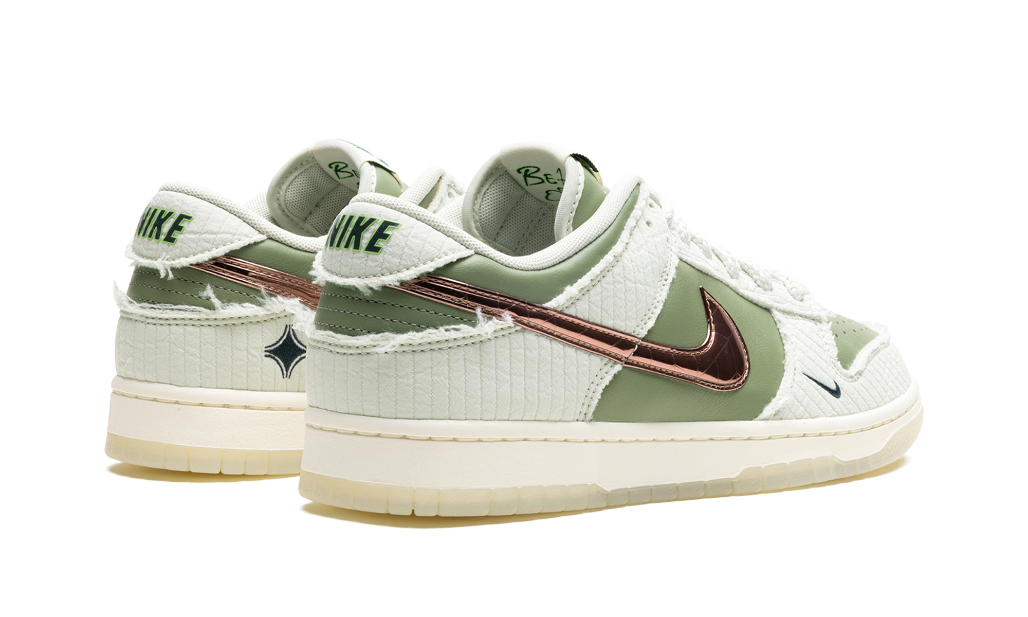 nike dunk low retro prm kyler murray be 1 of one+FQ0269-001+diagnol right behind view
