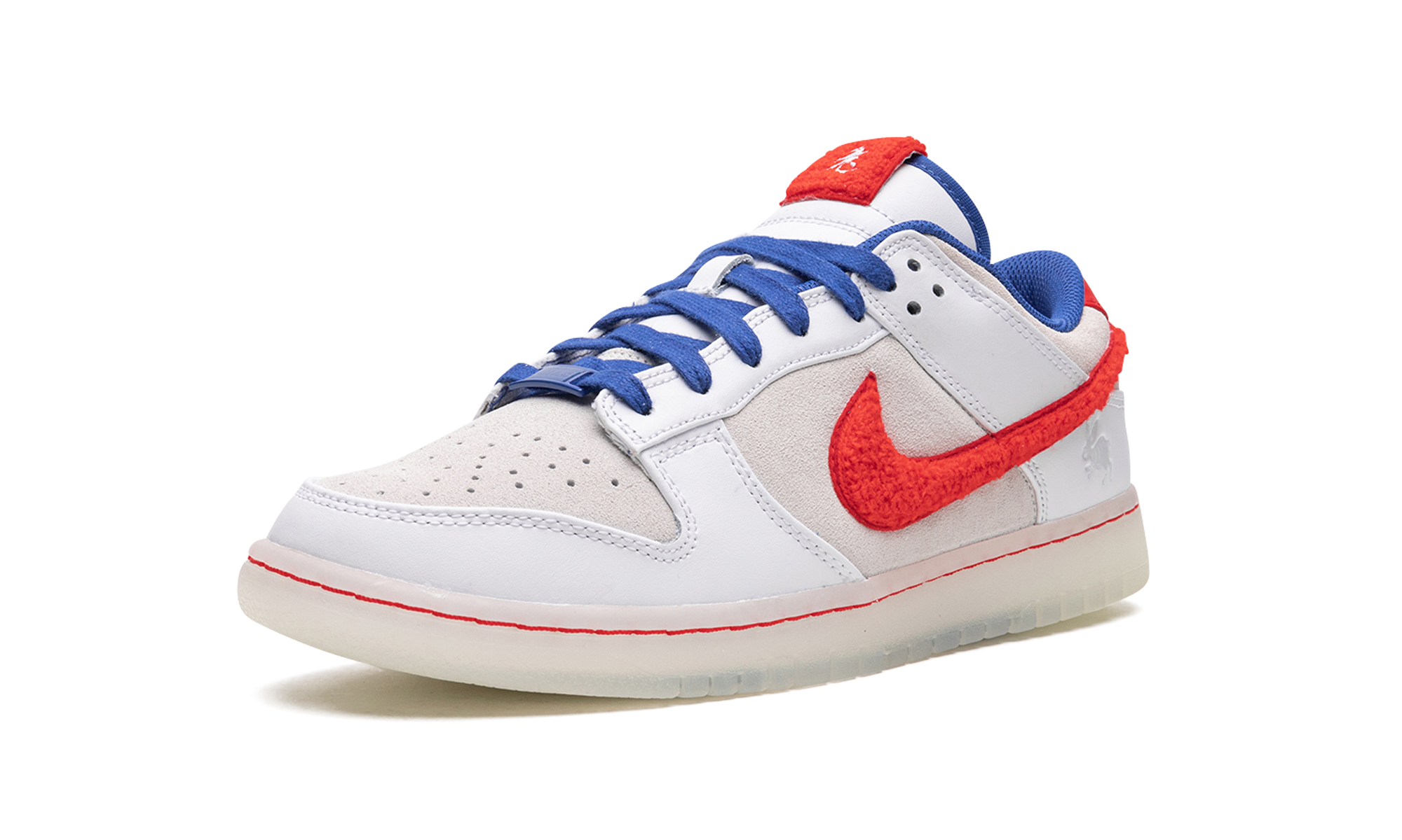 nike dunk low retro prm year of the rabbit white rabbit 2023+FD4203-161+left diagnol single view