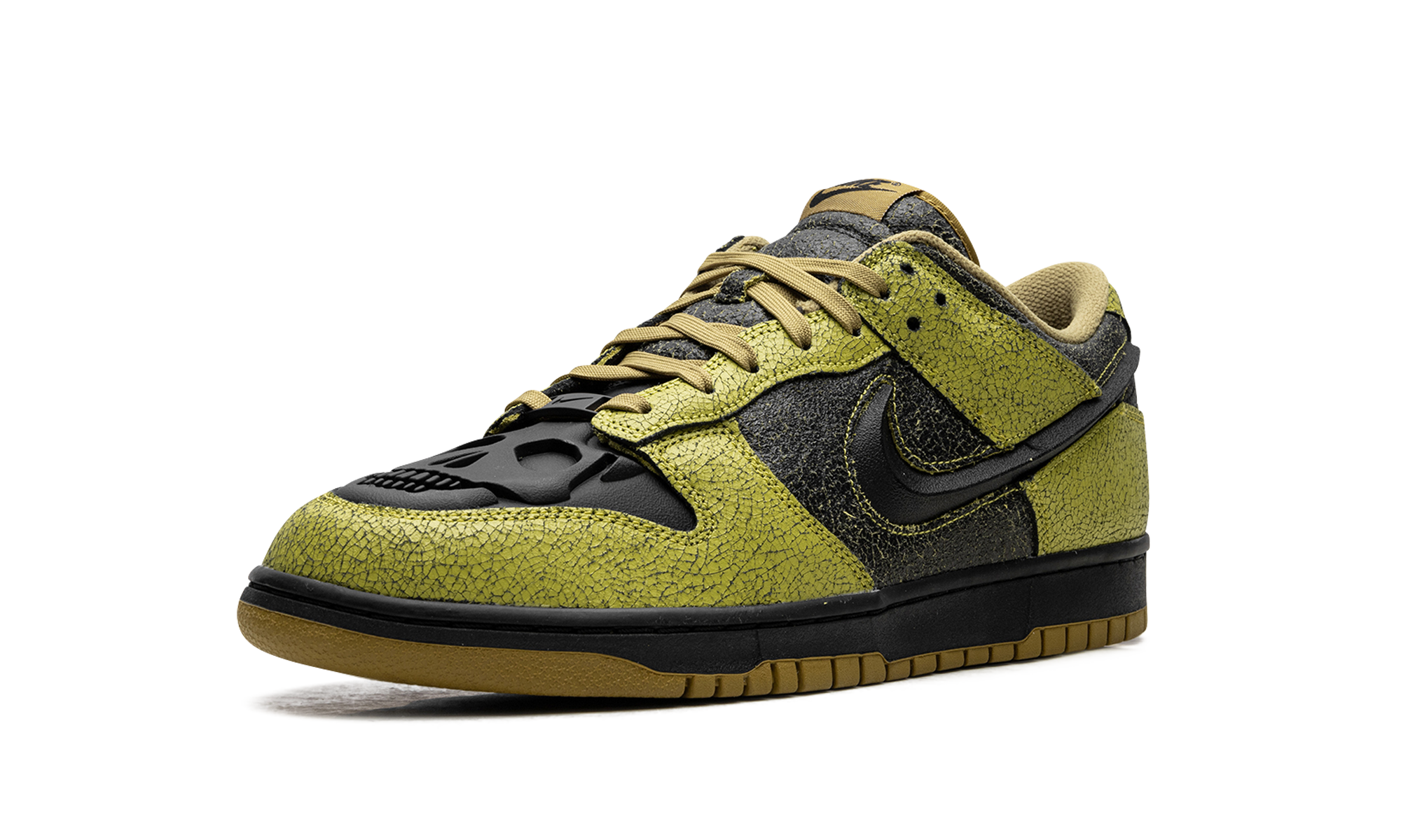 nike dunk low retro qs halloween skull+HV6103-300+left diagnol single view