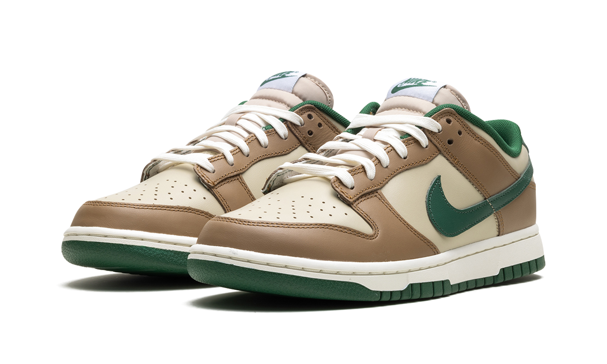 nike dunk low retro rattan gorge green+FB7160-231+diagnol left view