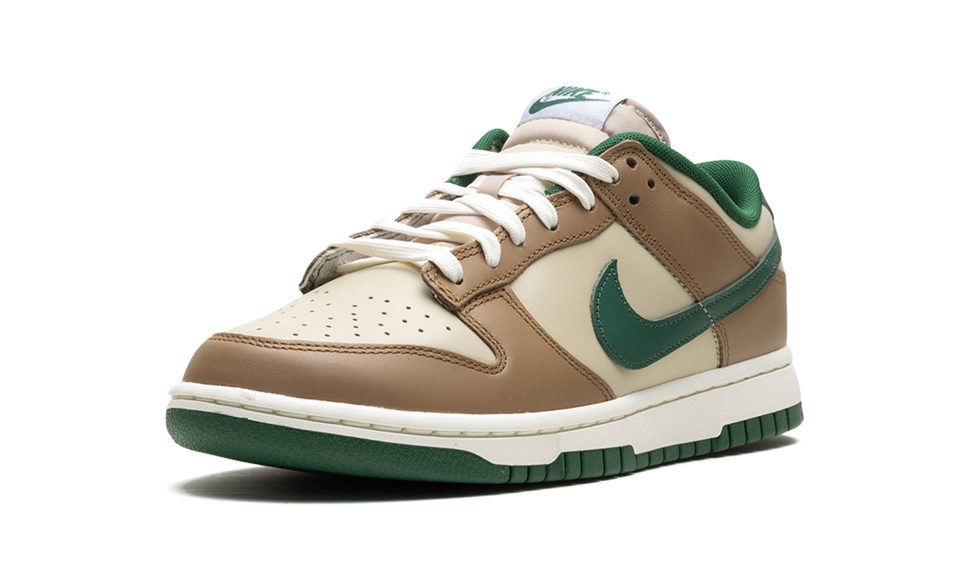 nike dunk low retro rattan gorge green+FB7160-231+left diagnol single view