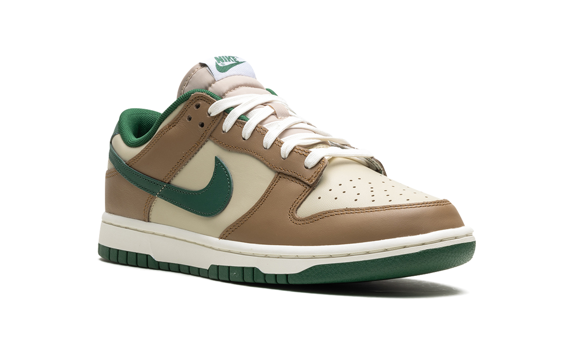 nike dunk low retro rattan gorge green+FB7160-231+diagnol right view
