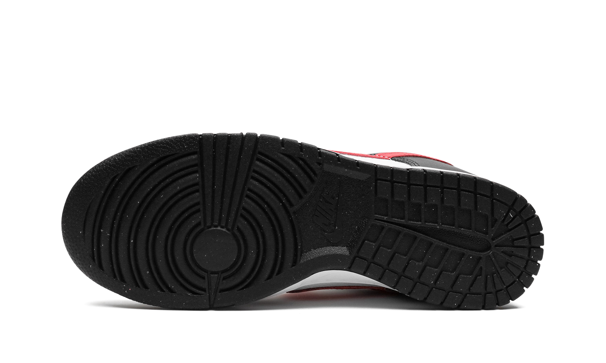 nike dunk low retro red swoosh panda+FB3354-001+bottom view
