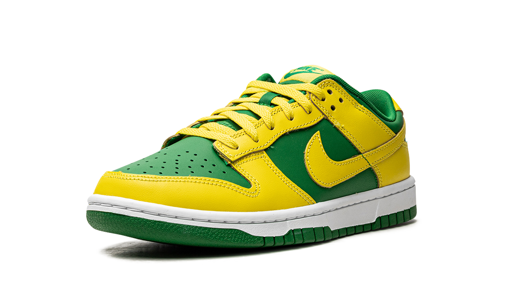 nike dunk low retro reverse brazil+DV0833-300+left diagnol single view