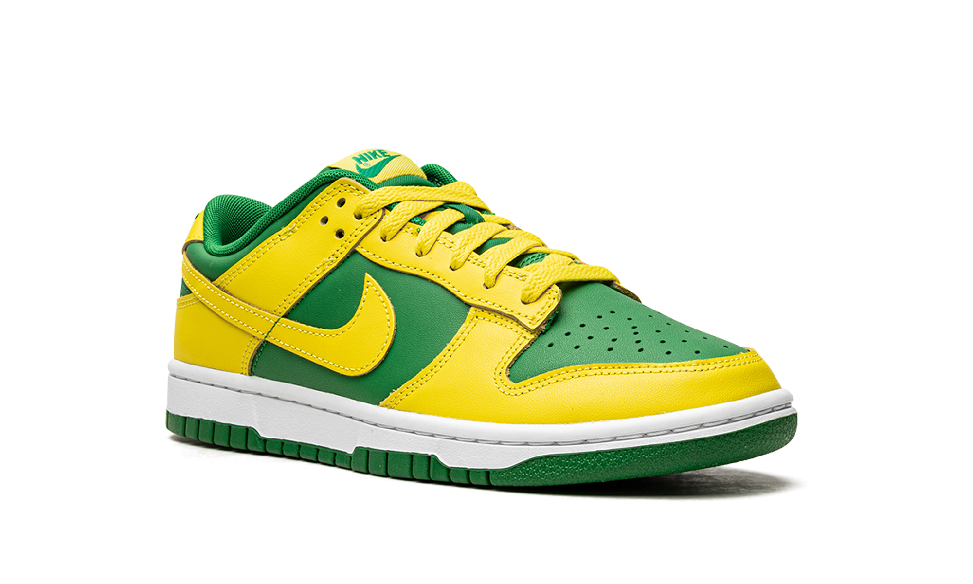 nike dunk low retro reverse brazil+DV0833-300+diagnol right view
