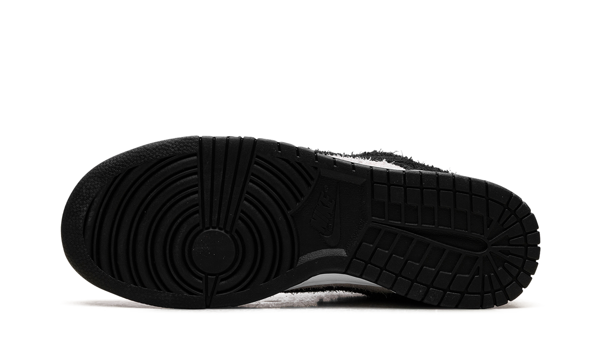 nike dunk low retro se panda monium white black suede+IB2990-100+bottom view