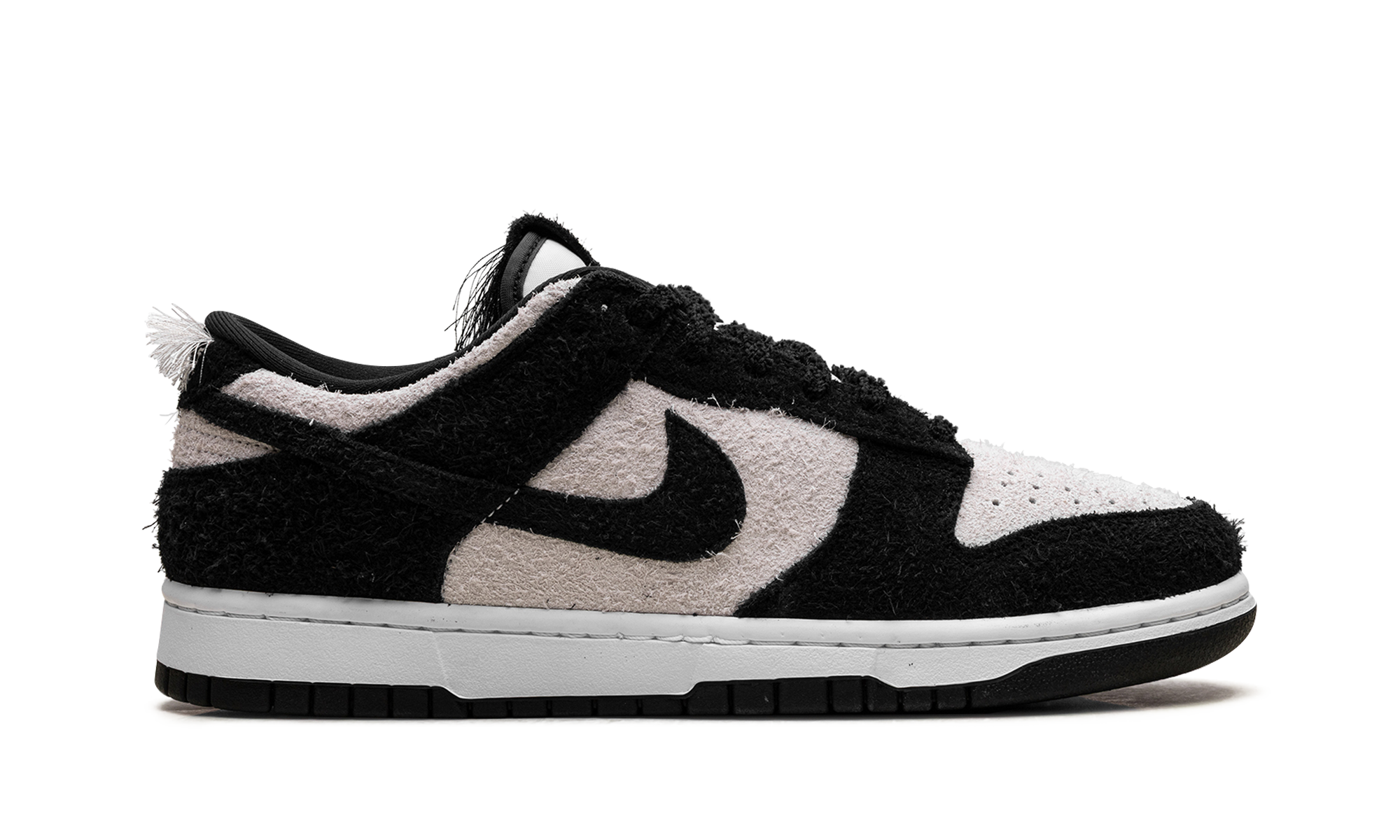 nike dunk low retro se panda monium white black suede+IB2990-100+right view