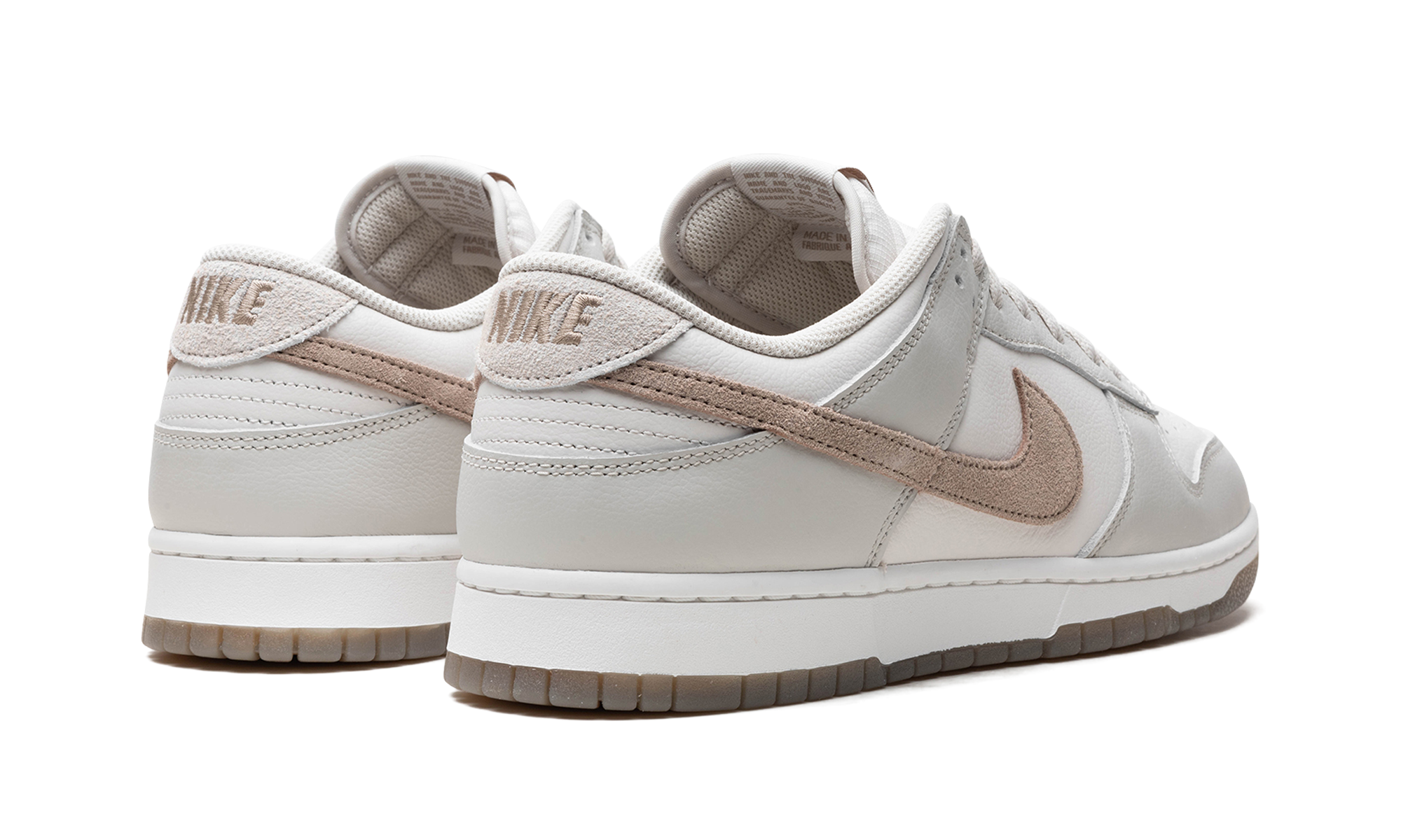 nike dunk low retro se phantom khaki+FJ4188-001+diagnol right behind view