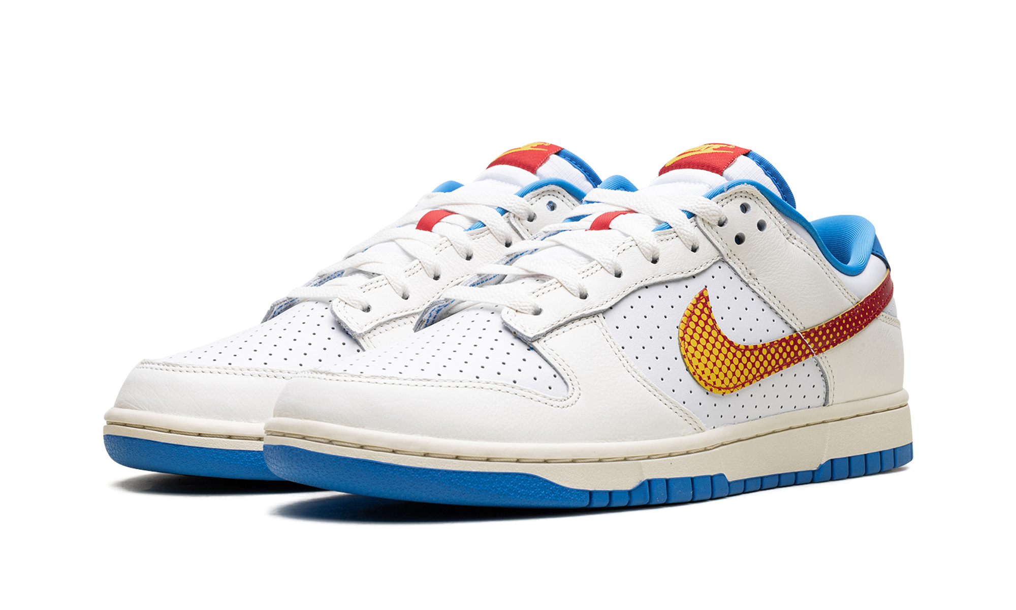 nike dunk low retro se pop art sail photo blue+HQ3613-133+diagnol left view