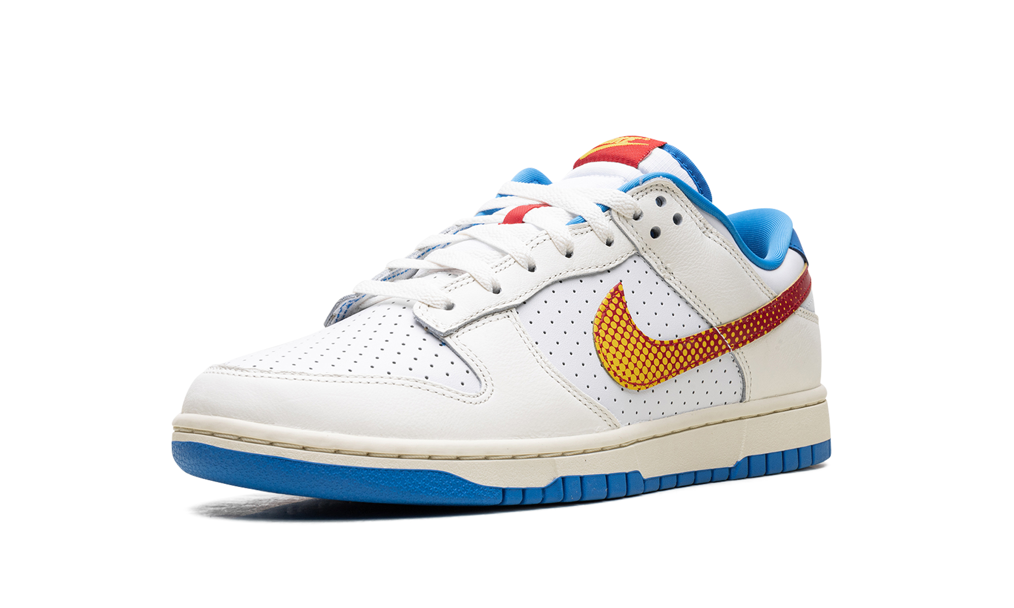 nike dunk low retro se pop art sail photo blue+HQ3613-133+left diagnol single view