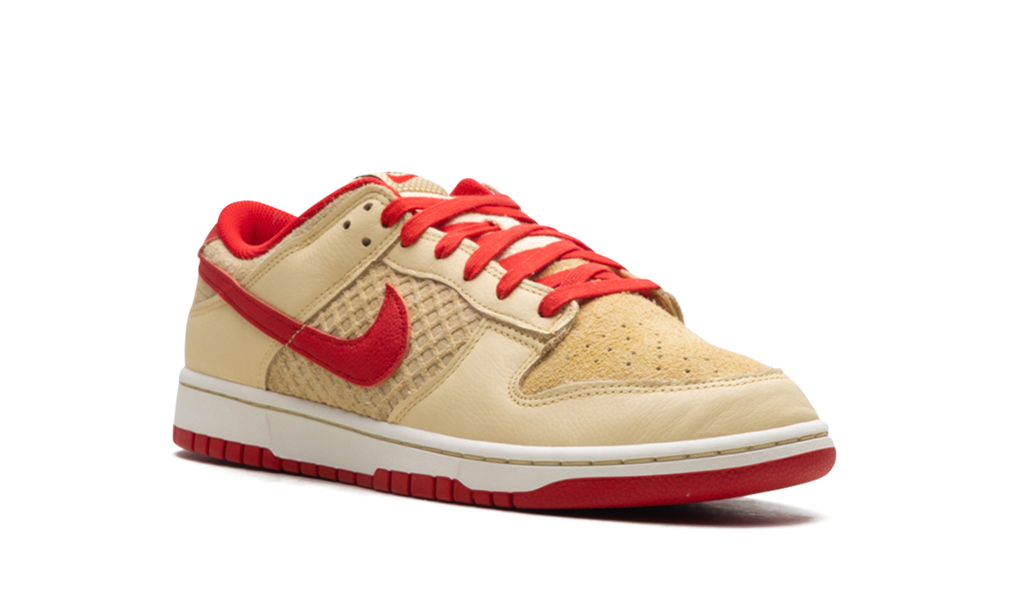 nike dunk low retro se strawberry waffle+HJ9100-294+diagnol right view