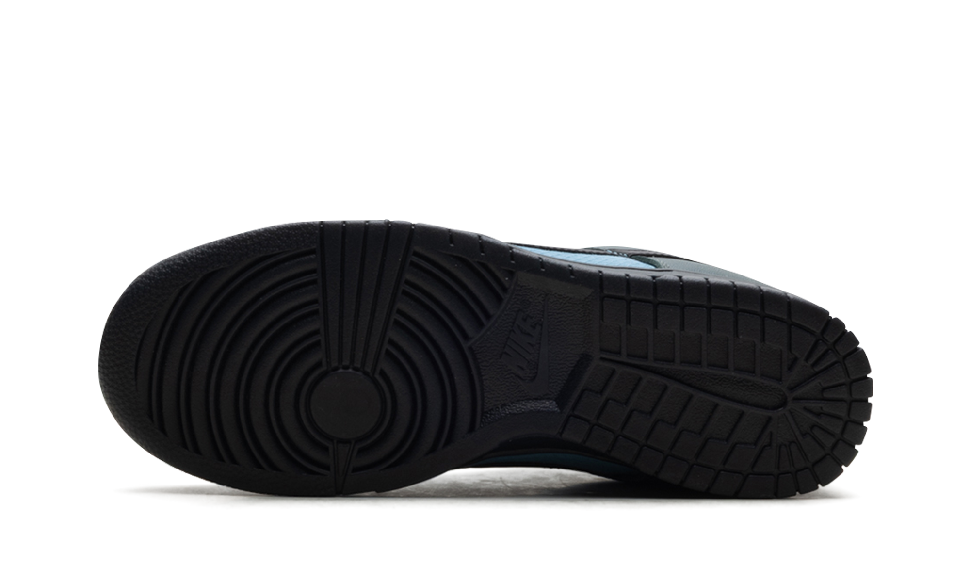 nike dunk low retro se vintage green denim turquoise anthracite black+FZ3052-300+bottom view