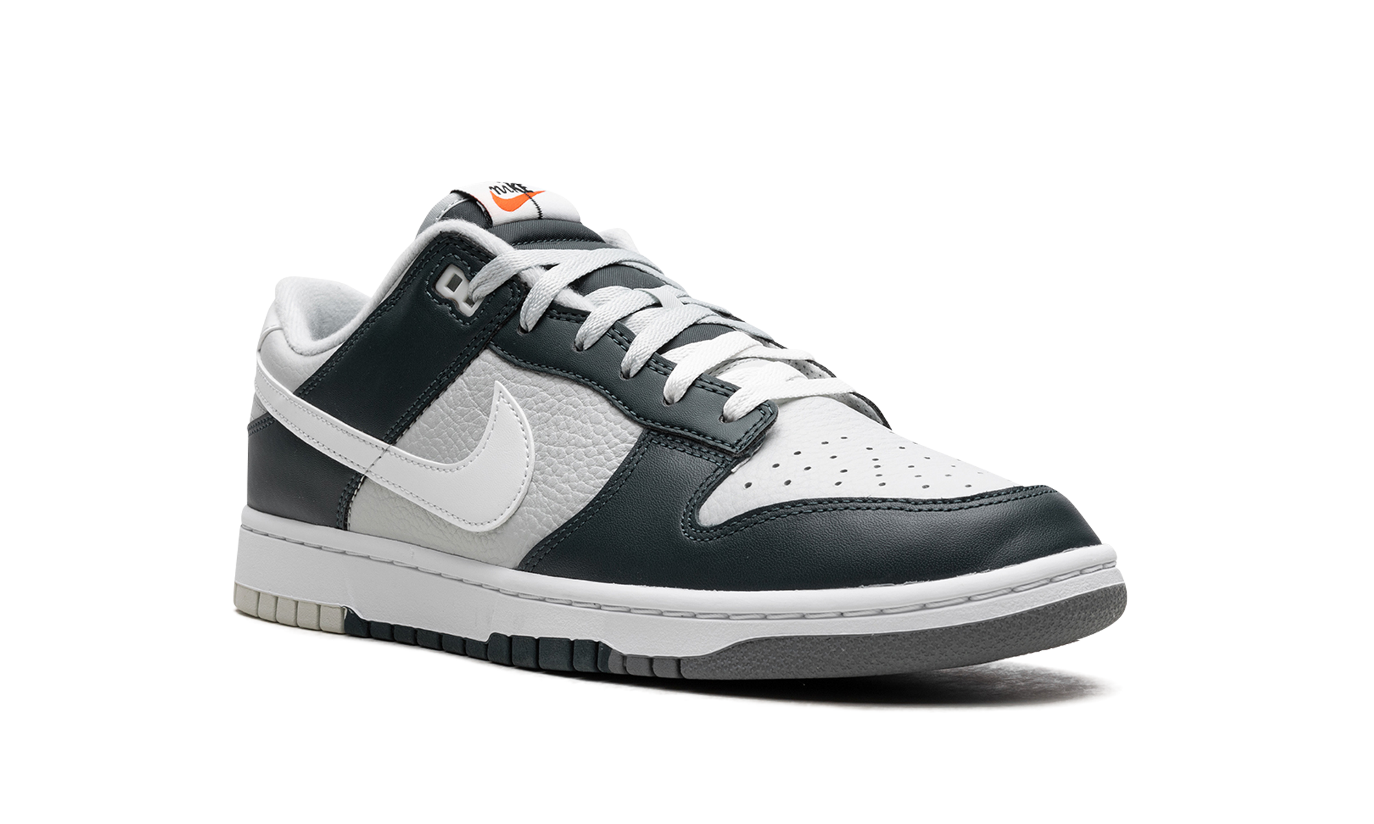 nike dunk low retro split deep jungle+FB8896-300+diagnol right view