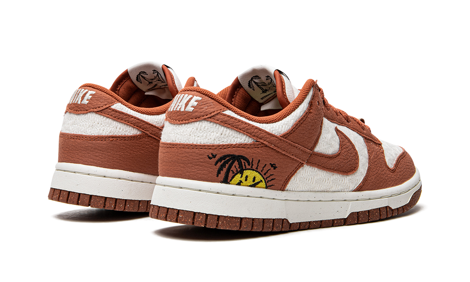 nike dunk low retro sun club burn sunrise women s+DR5475-100+diagnol right behind view