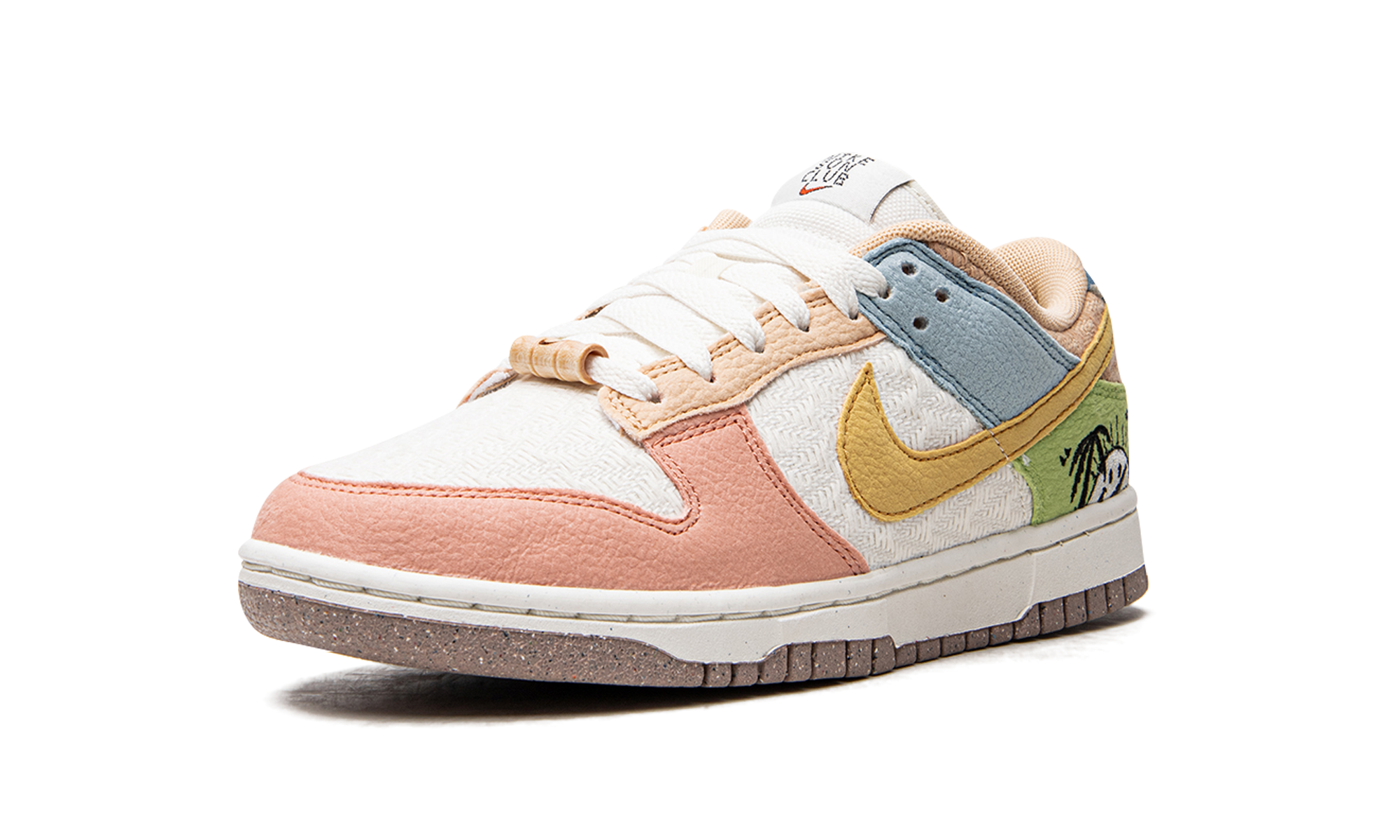 nike dunk low retro sun club multi women s+DQ0265-100+left diagnol single view