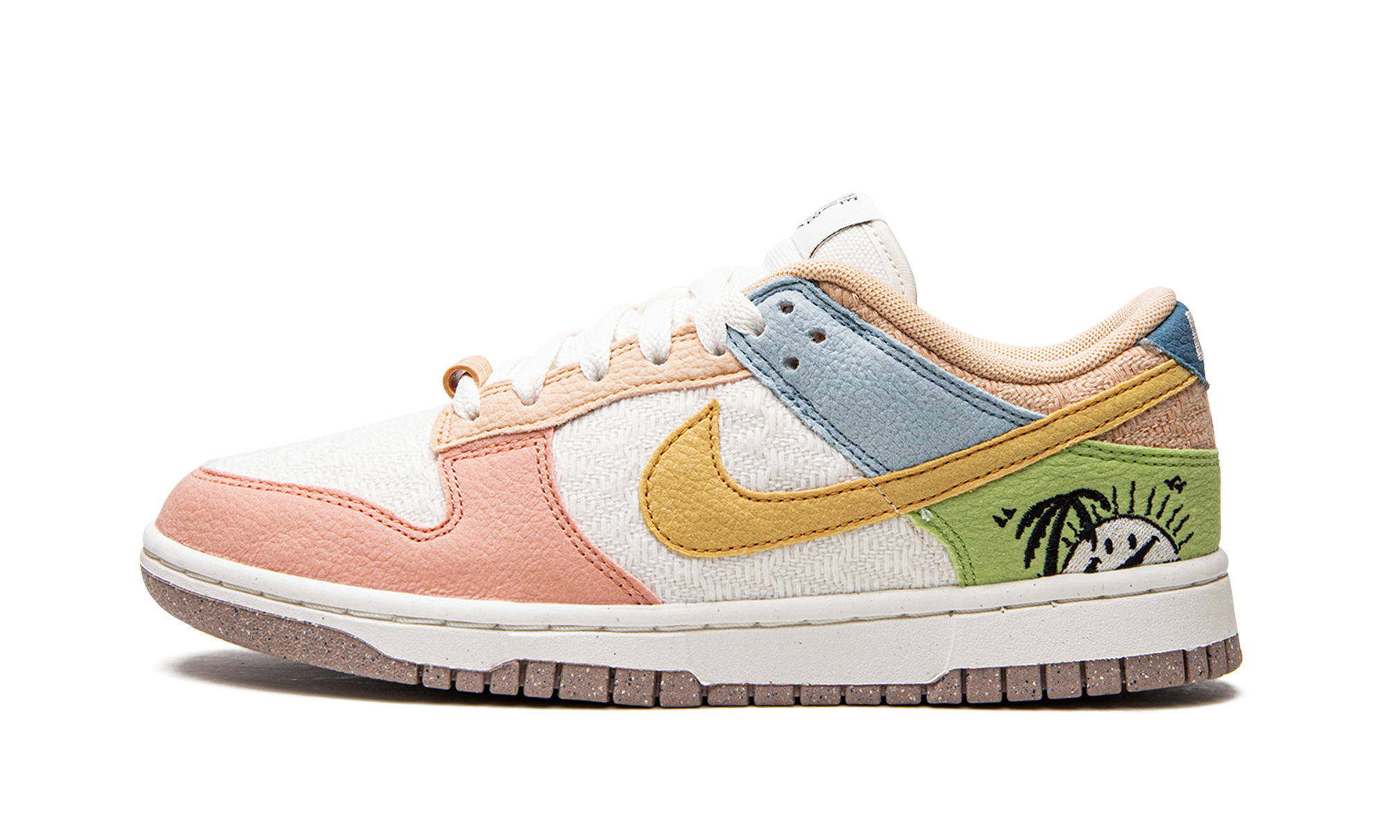 nike dunk low retro sun club multi women s+DQ0265-100+diagnol right view 1