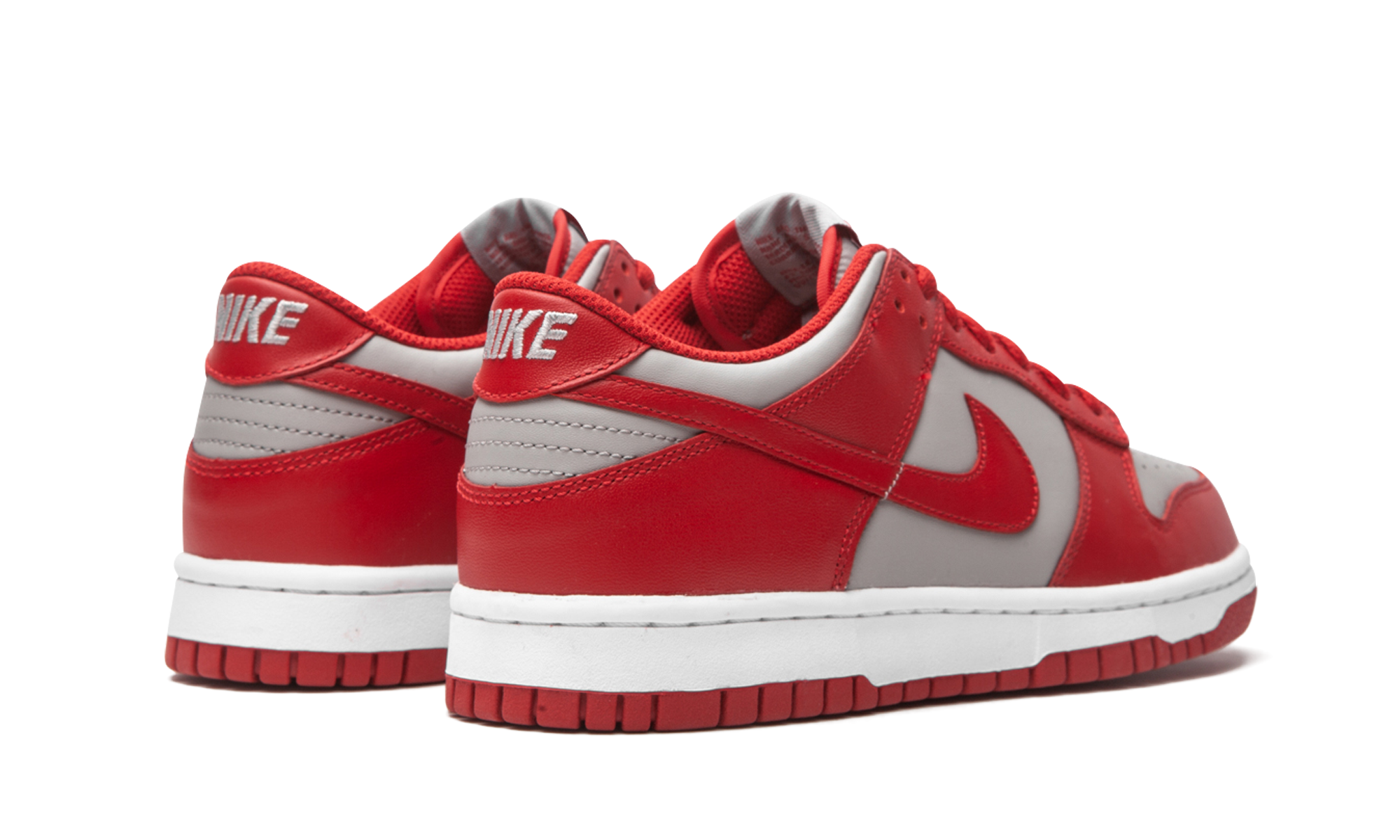 nike dunk low retro unlv gs 2021+CW1590-002+diagnol right behind view