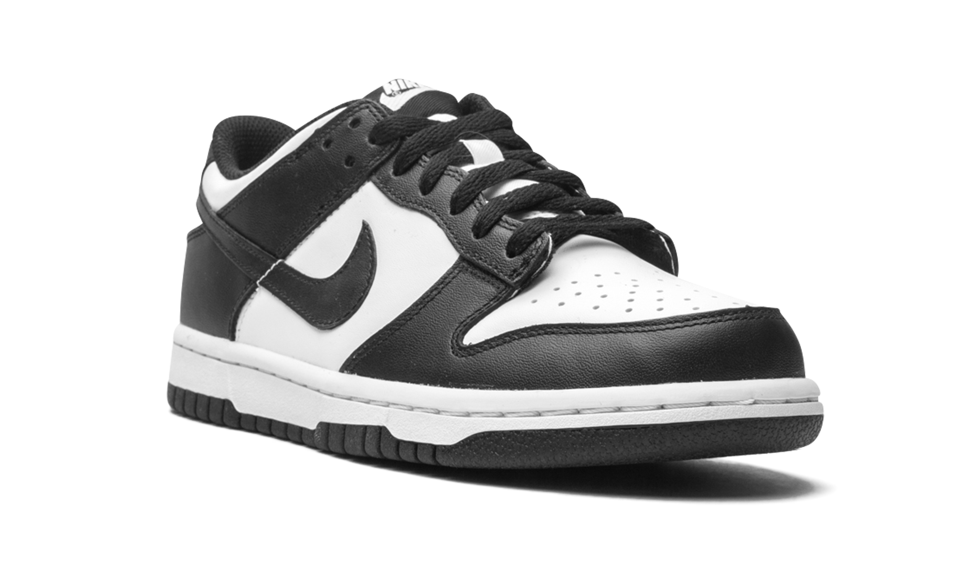 nike dunk low retro white black panda gs+CW1590-100+diagnol right view