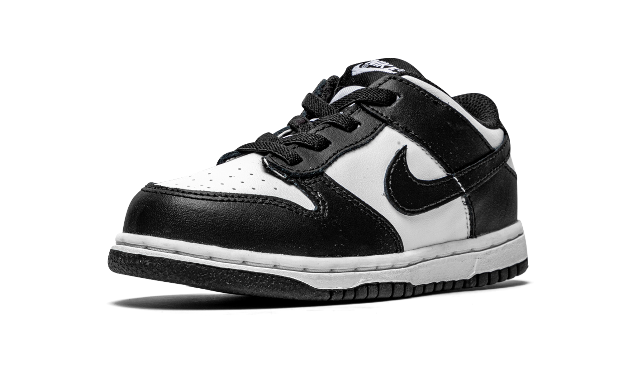 nike dunk low retro white black panda td+CW1589-100+left diagnol single view