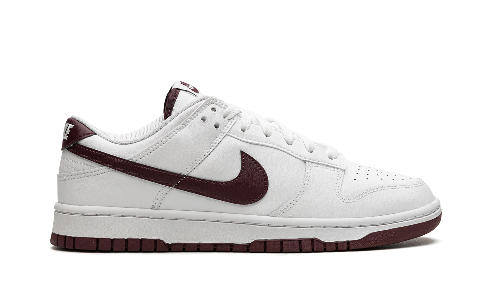 nike dunk low retro white night maroon+DV0831-102+right view