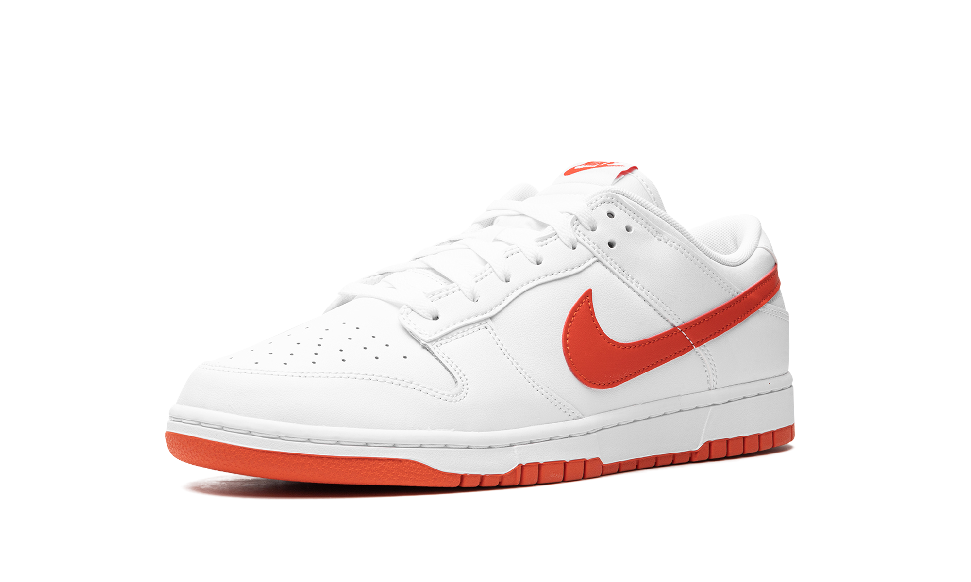nike dunk low retro white picante red+DV0831-103+left diagnol single view