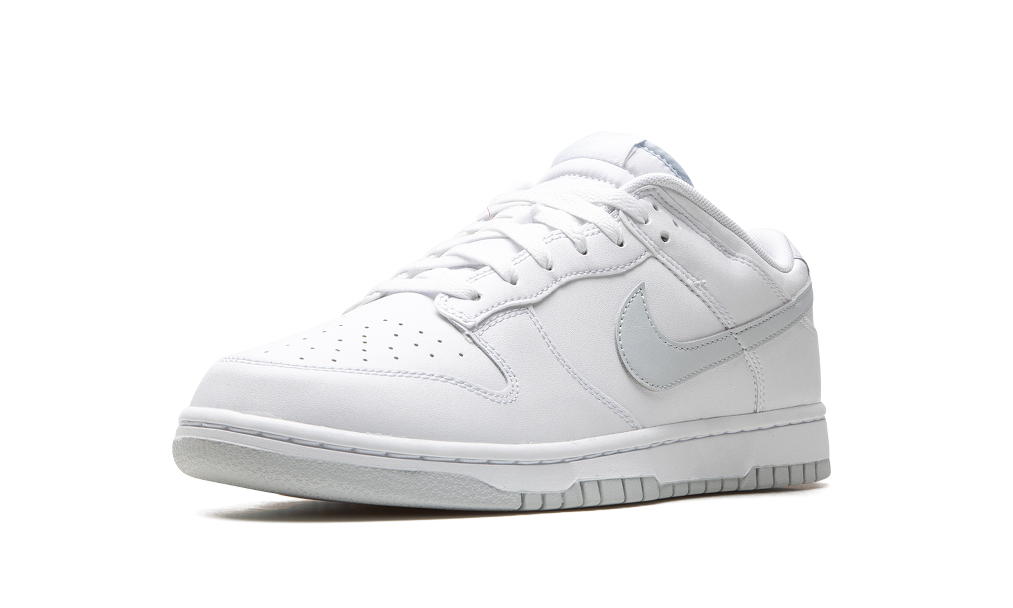 nike dunk low retro white pure platinum+DV0831-101+left diagnol single view