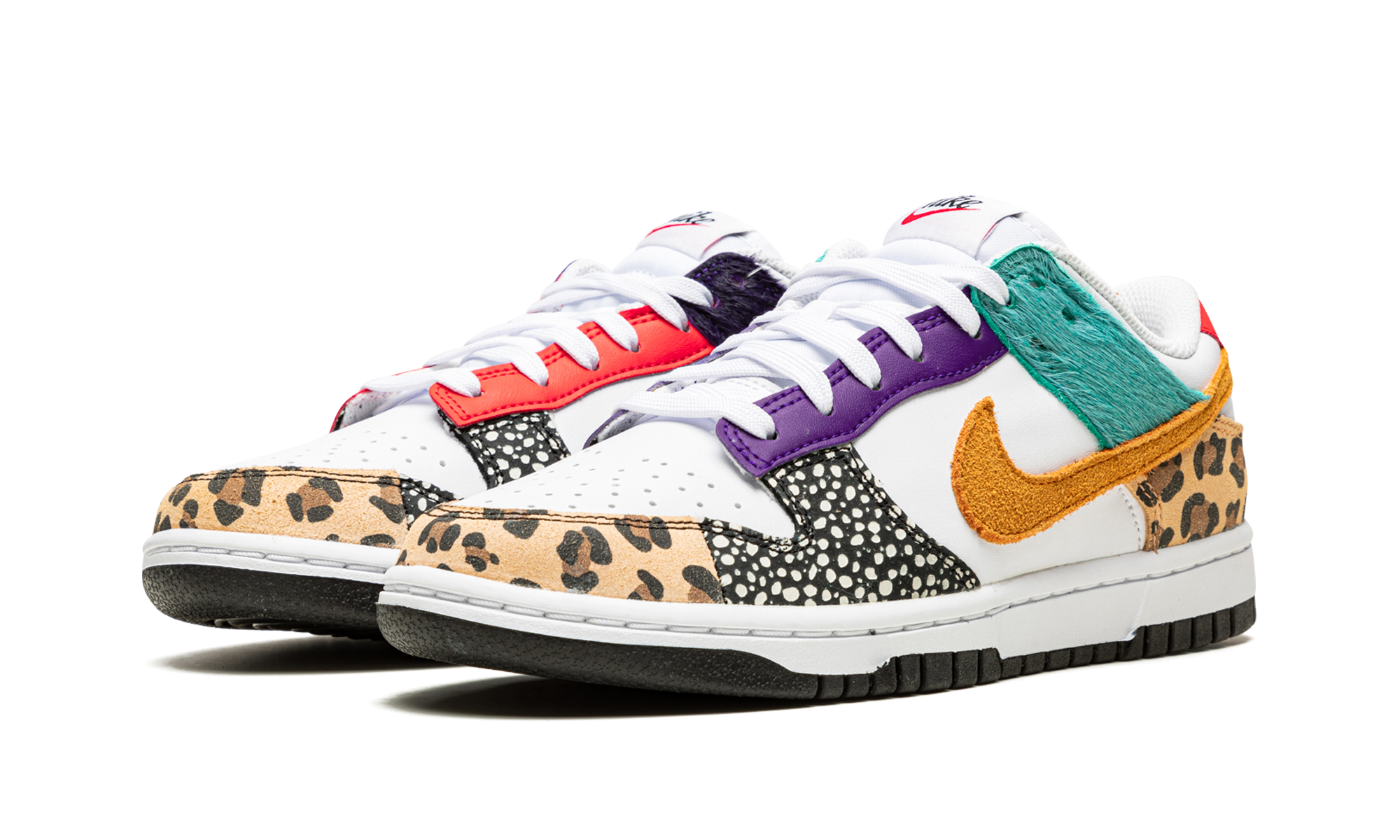 nike dunk low safari mix women s+DN3866-100+diagnol left view