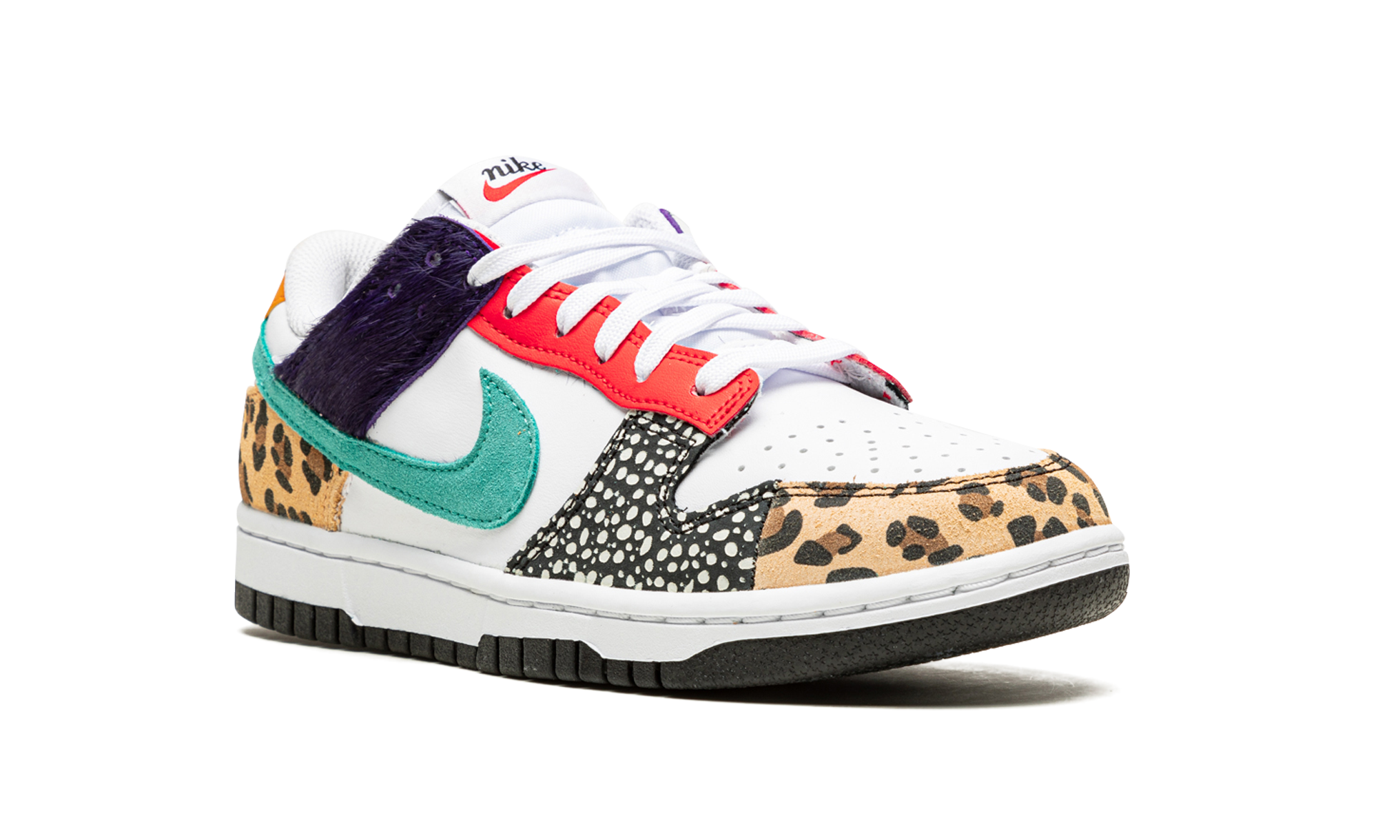 nike dunk low safari mix women s+DN3866-100+diagnol right view