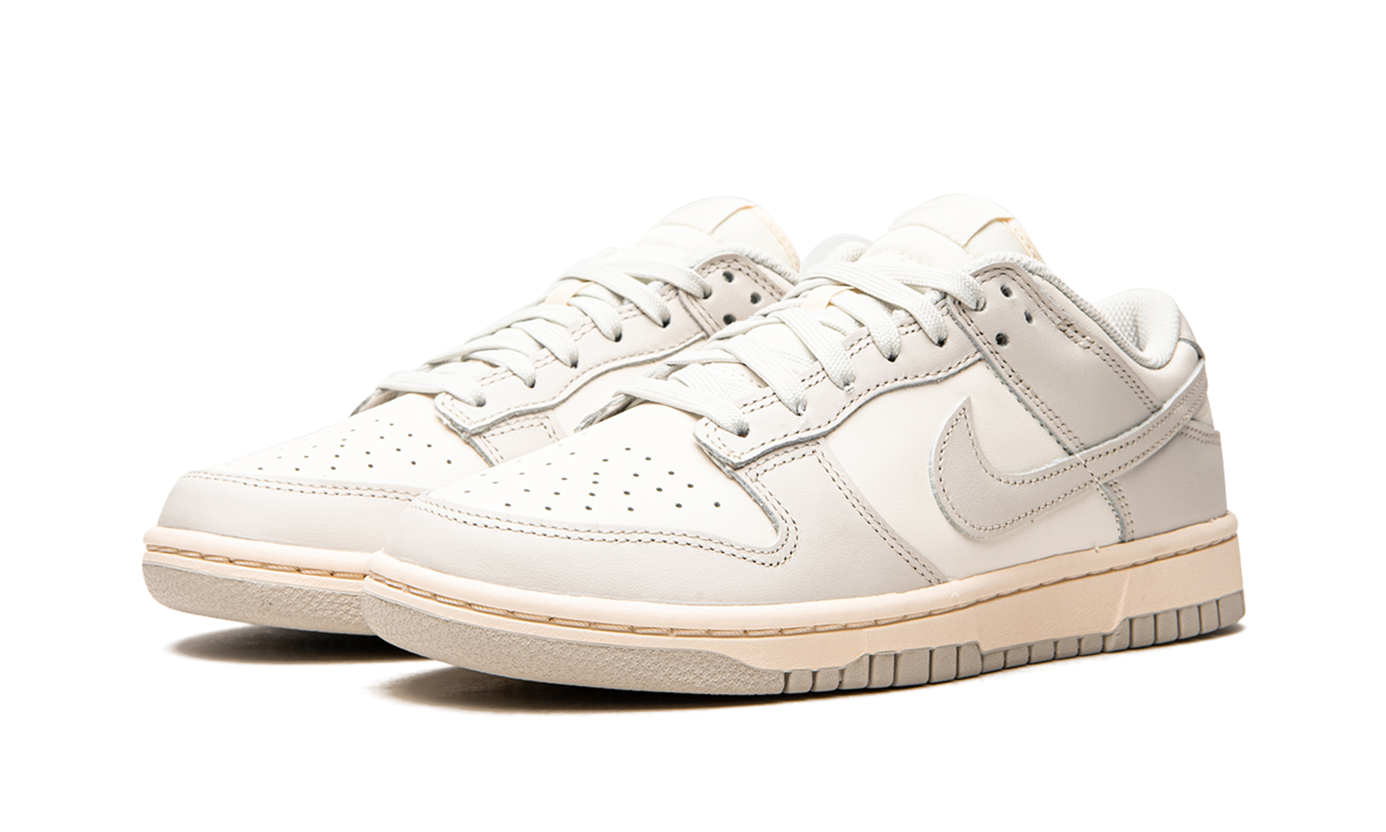 nike dunk low sail light bone women s+DD1503-107+diagnol left view