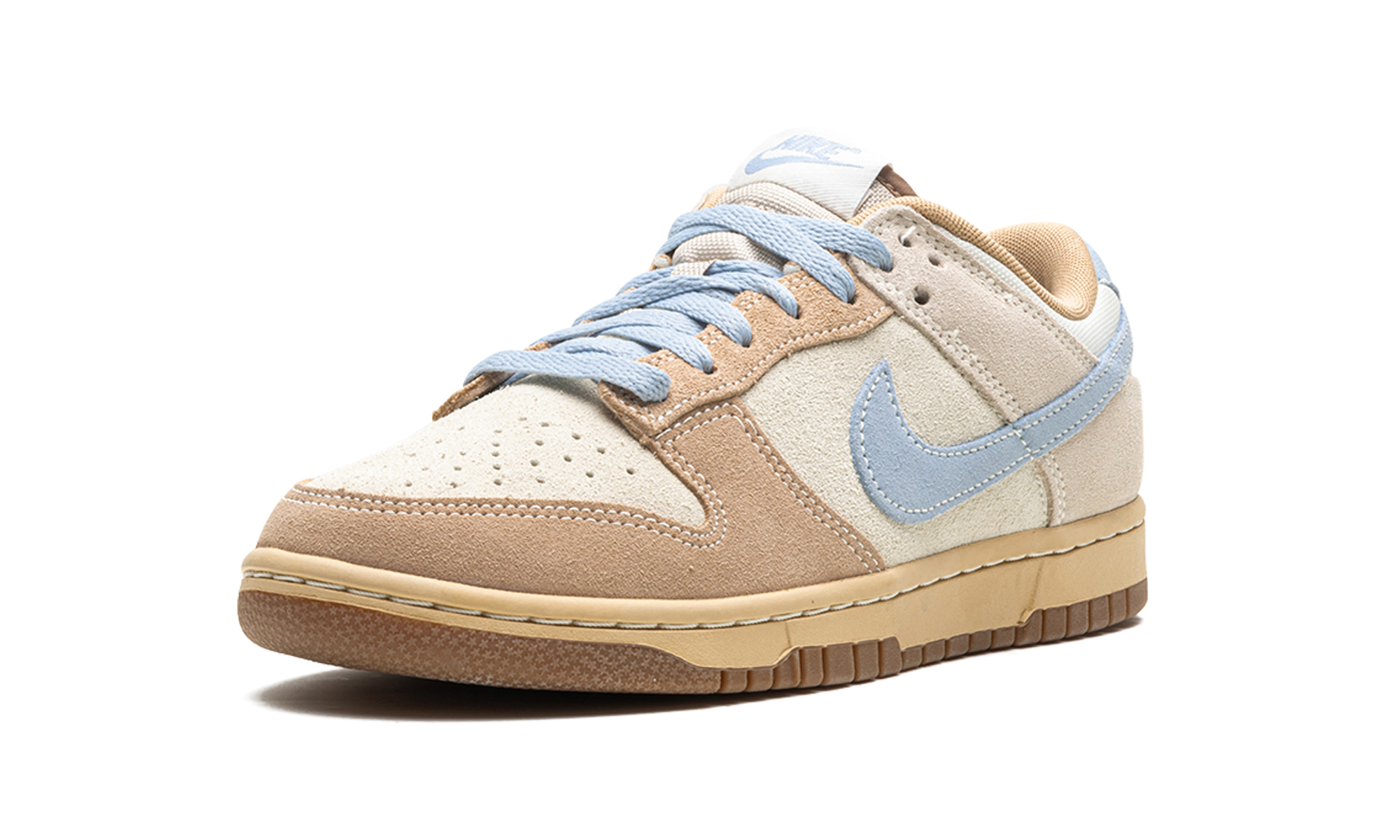 nike dunk low sanddrift light armory blue+HF0106-100+left diagnol single view
