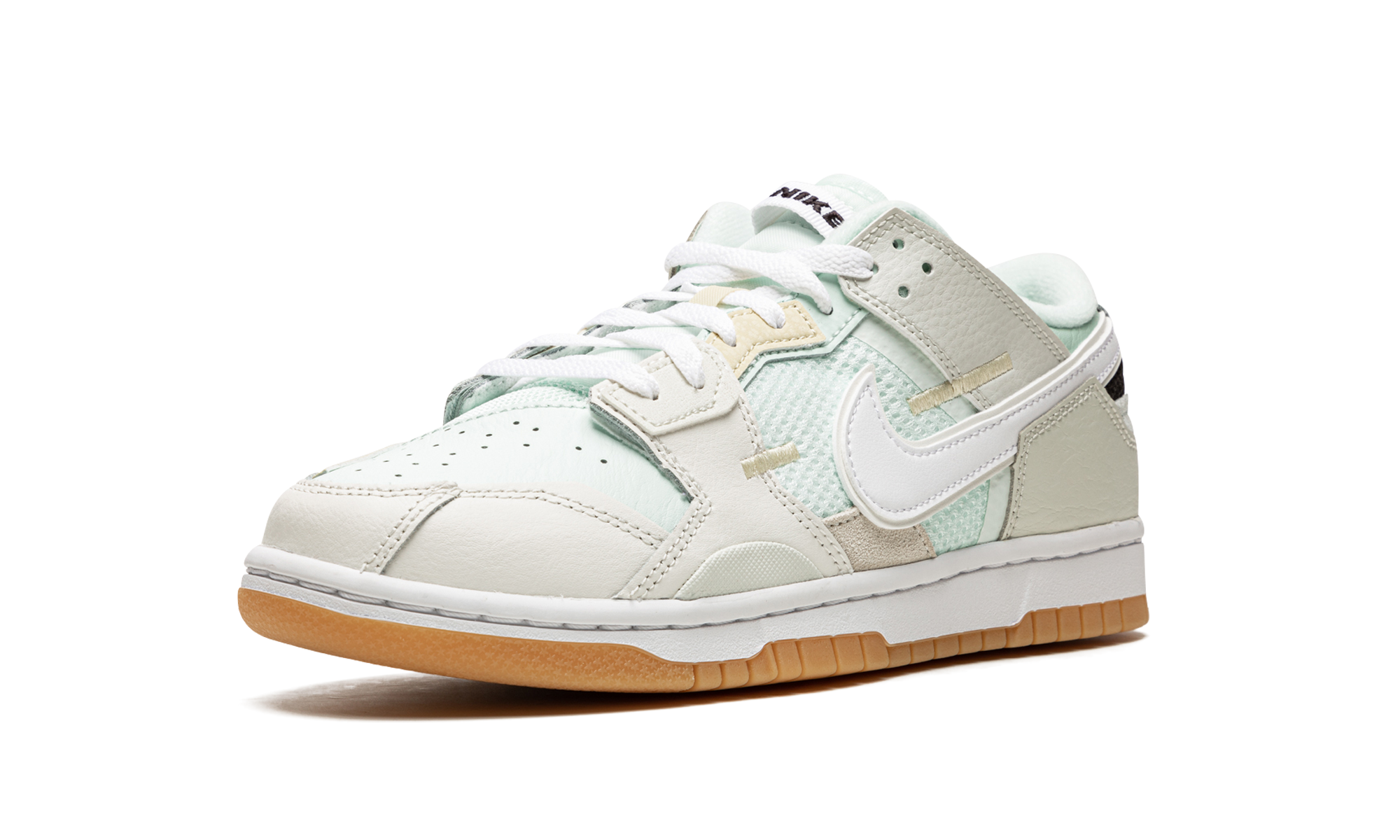nike dunk low scrap sea glass+DB0500-100+left diagnol single view