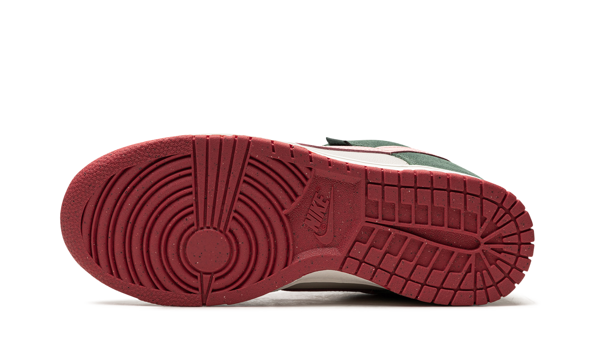 nike dunk low se all petals united fir green women s+FN8923-061+bottom view