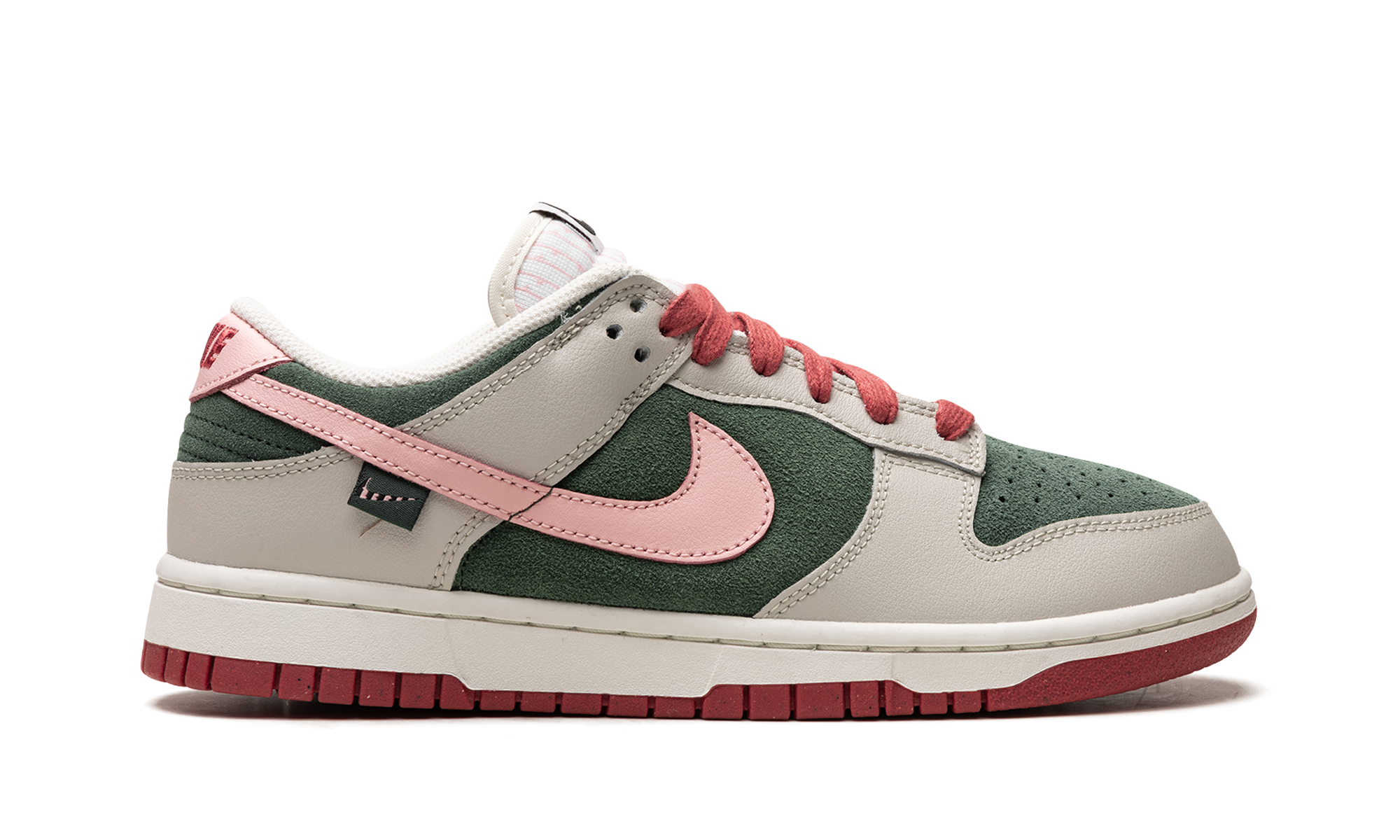 nike dunk low se all petals united fir green women s+FN8923-061+right view