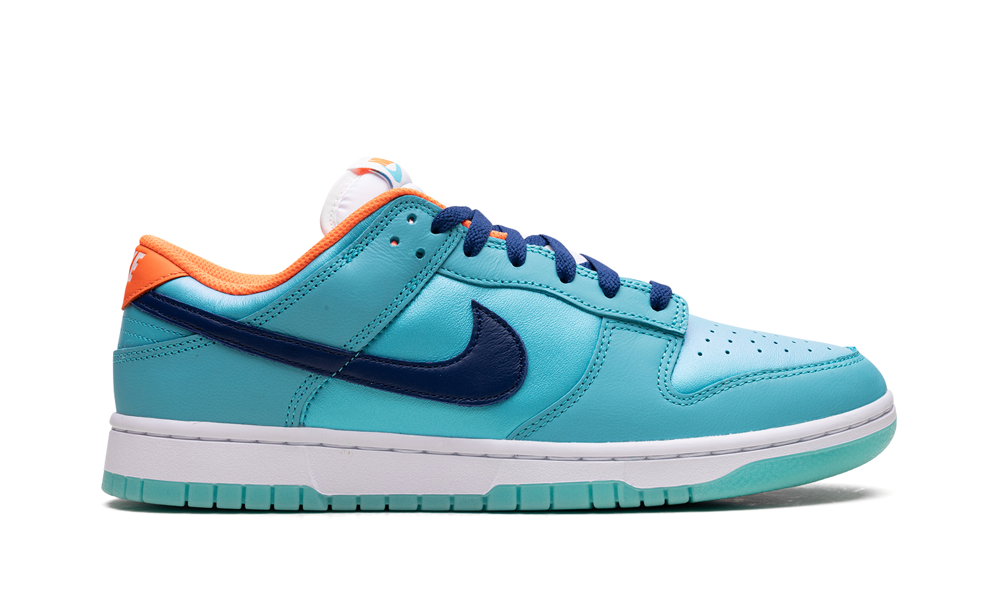 nike dunk low se baltic blue total orange+HQ1538-416+right view