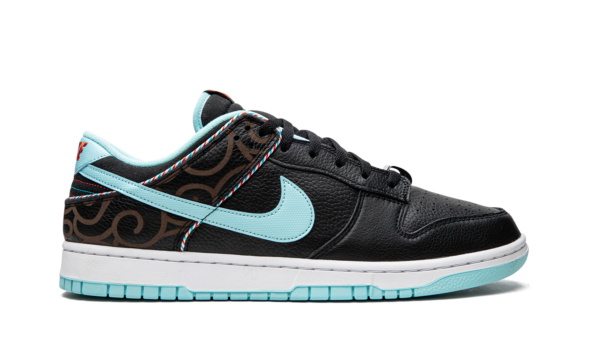 nike dunk low se barber shop black+DH7614-001+right view