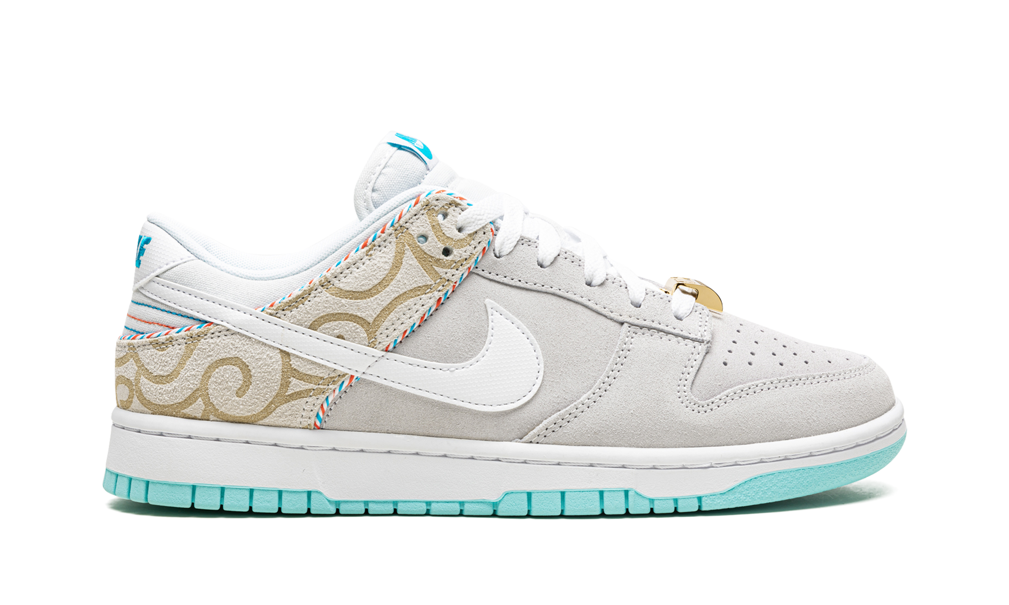 nike dunk low se barber shop grey+DH7614-500+right view