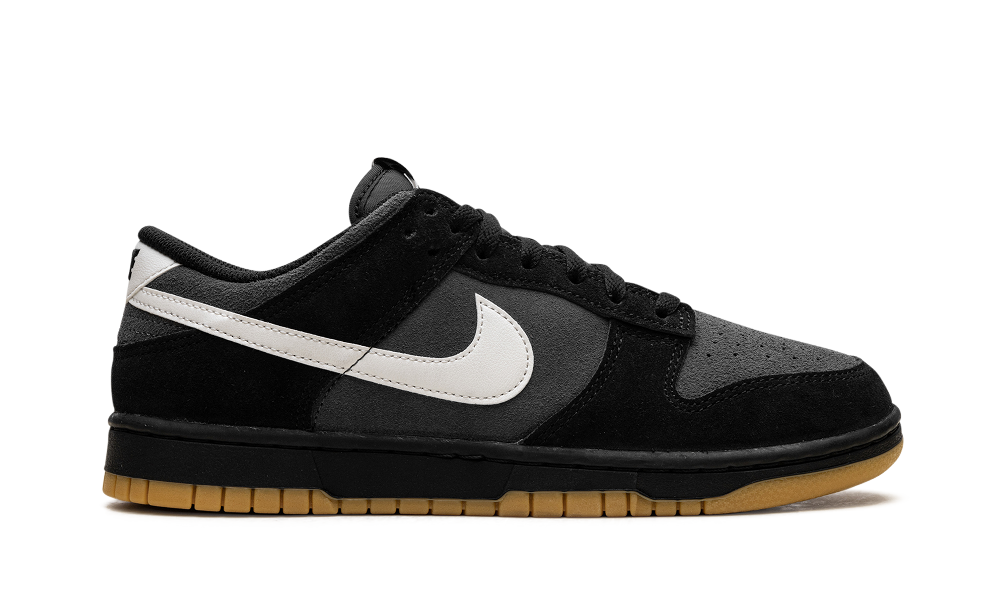 nike dunk low se black grey gum+HQ1931-001+right view
