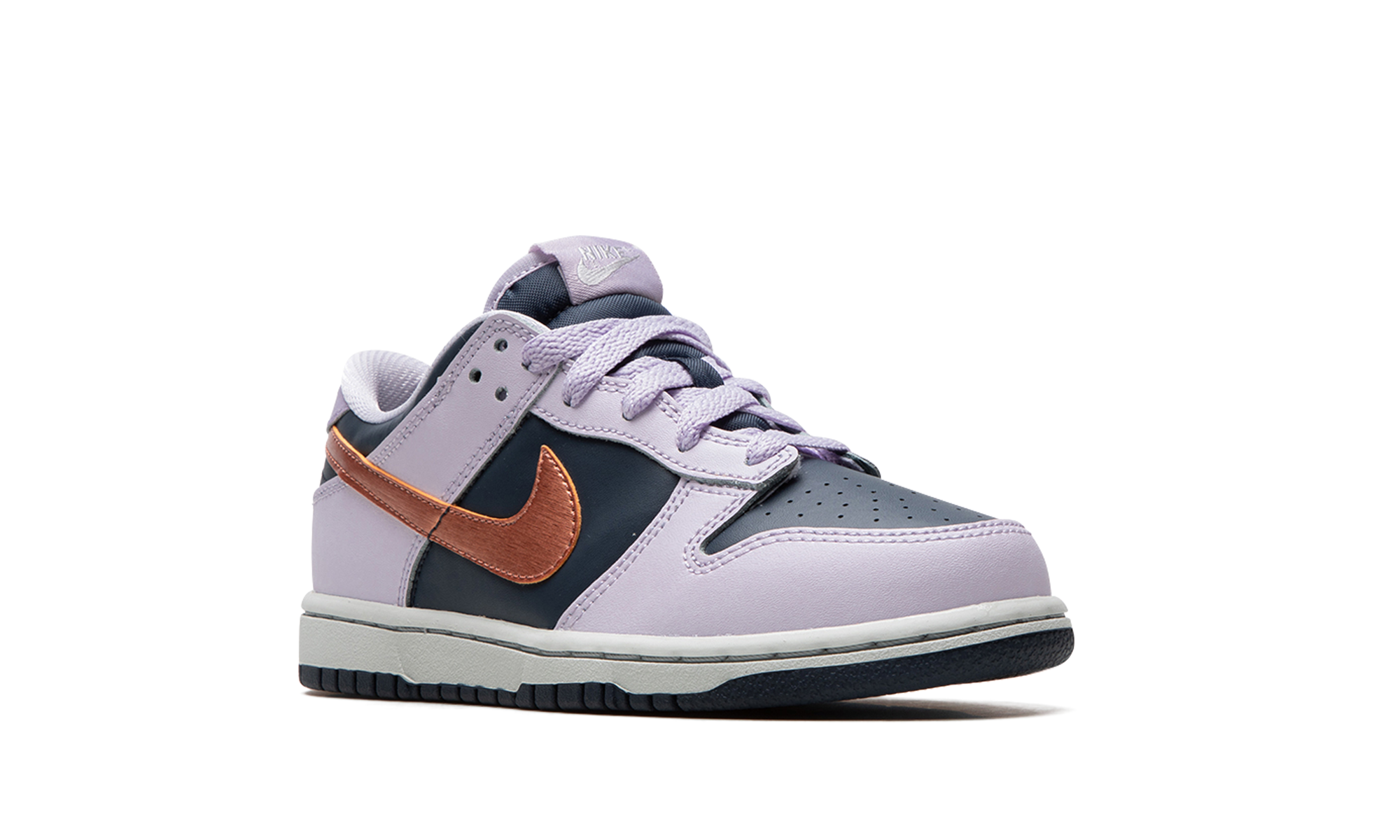 nike dunk low se copper swoosh ps+DX1664-400+diagnol right view