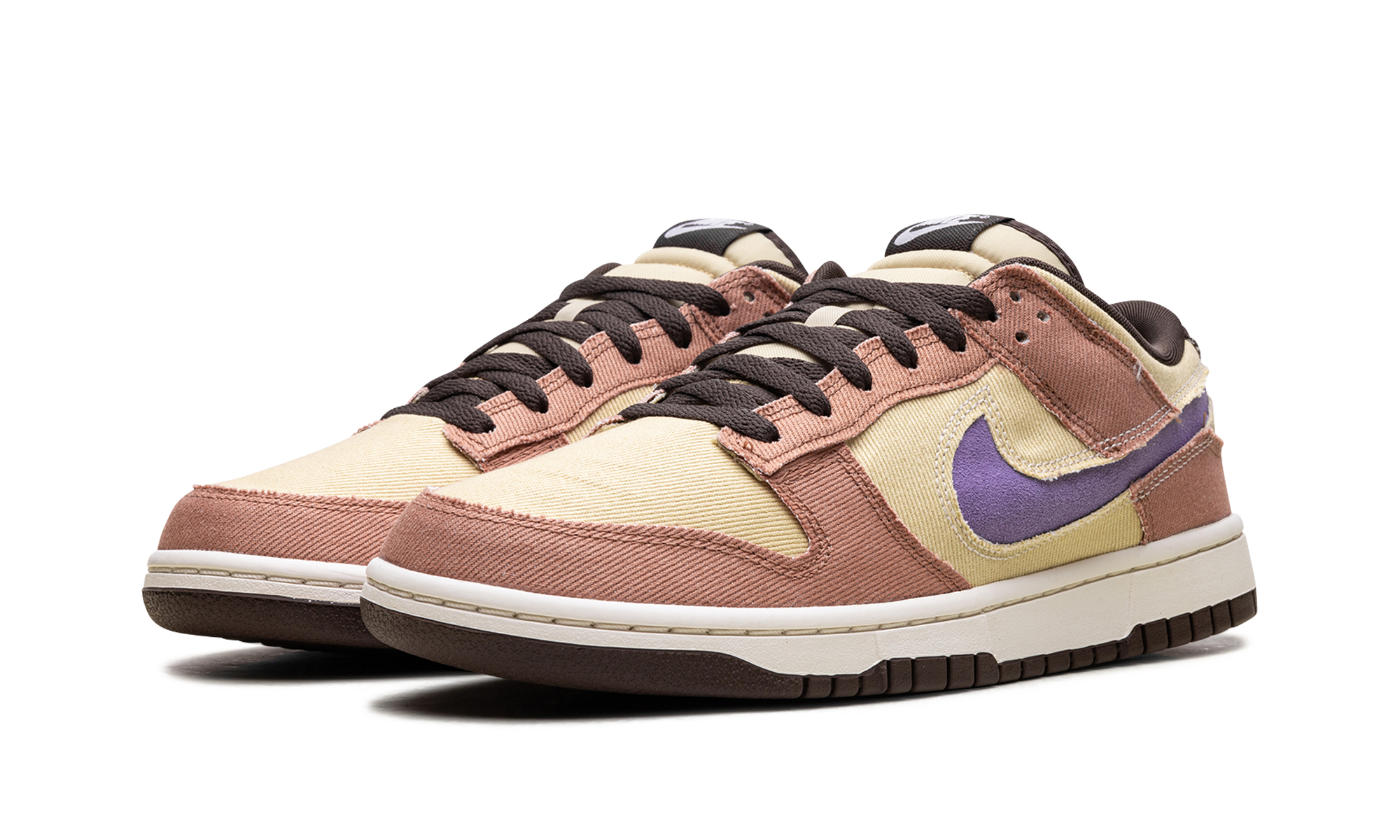 nike dunk low se denim dusted clay+HF3141-200+diagnol left view