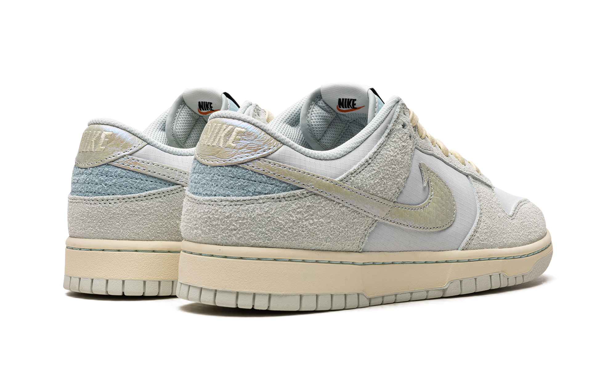 nike dunk low se gone fishing chinook salmon+DV7210-001+diagnol right behind view
