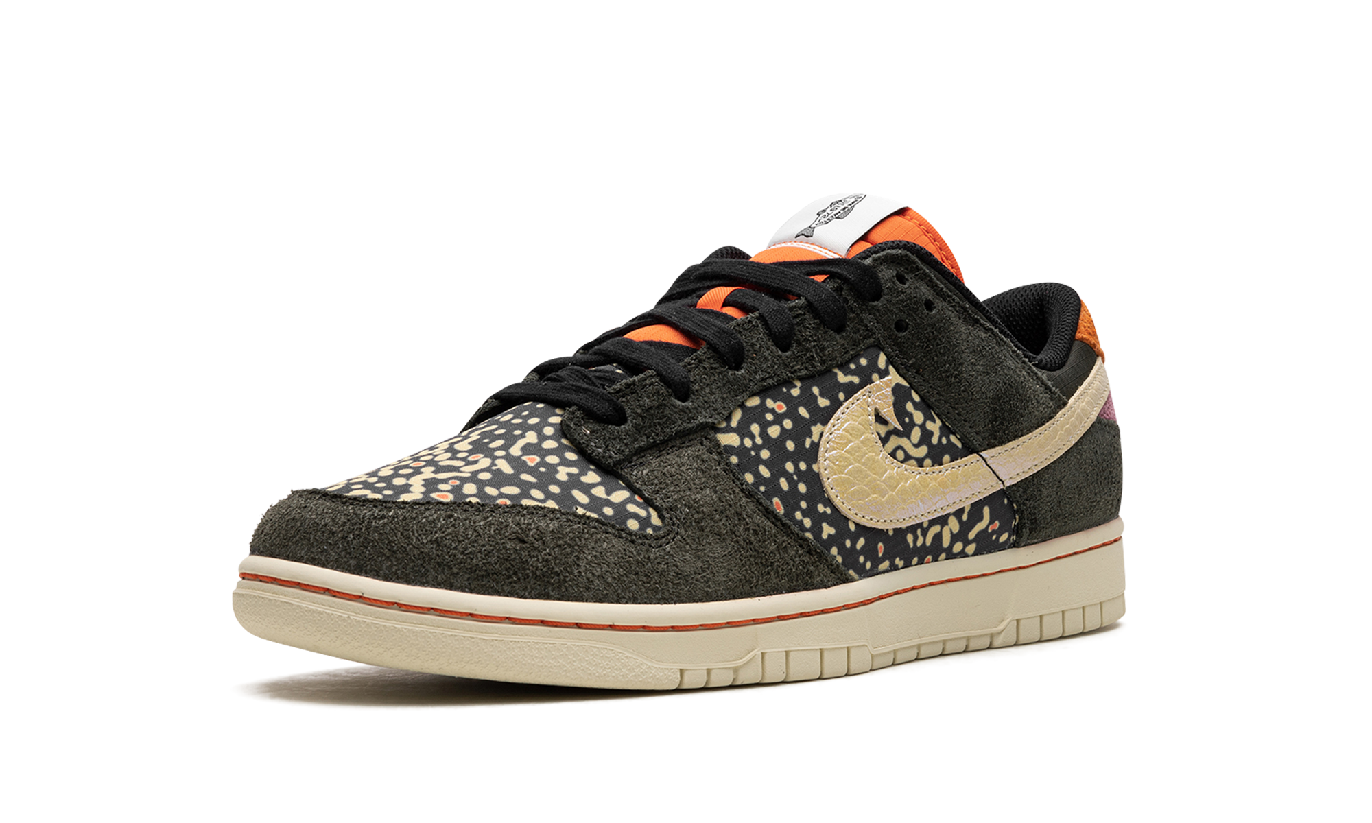 nike dunk low se gone fishing rainbow trout+FN7523-300+left diagnol single view