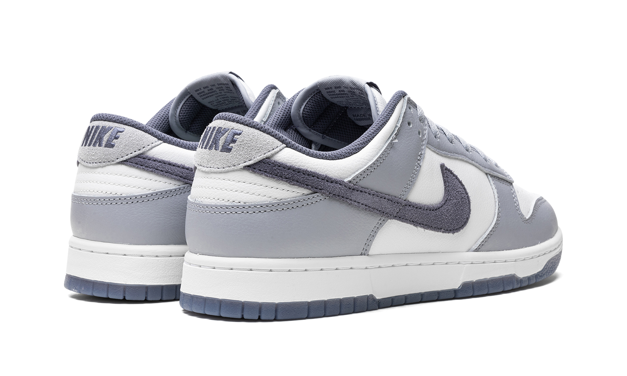 nike dunk low se light carbon+FJ4188-100+diagnol right behind view