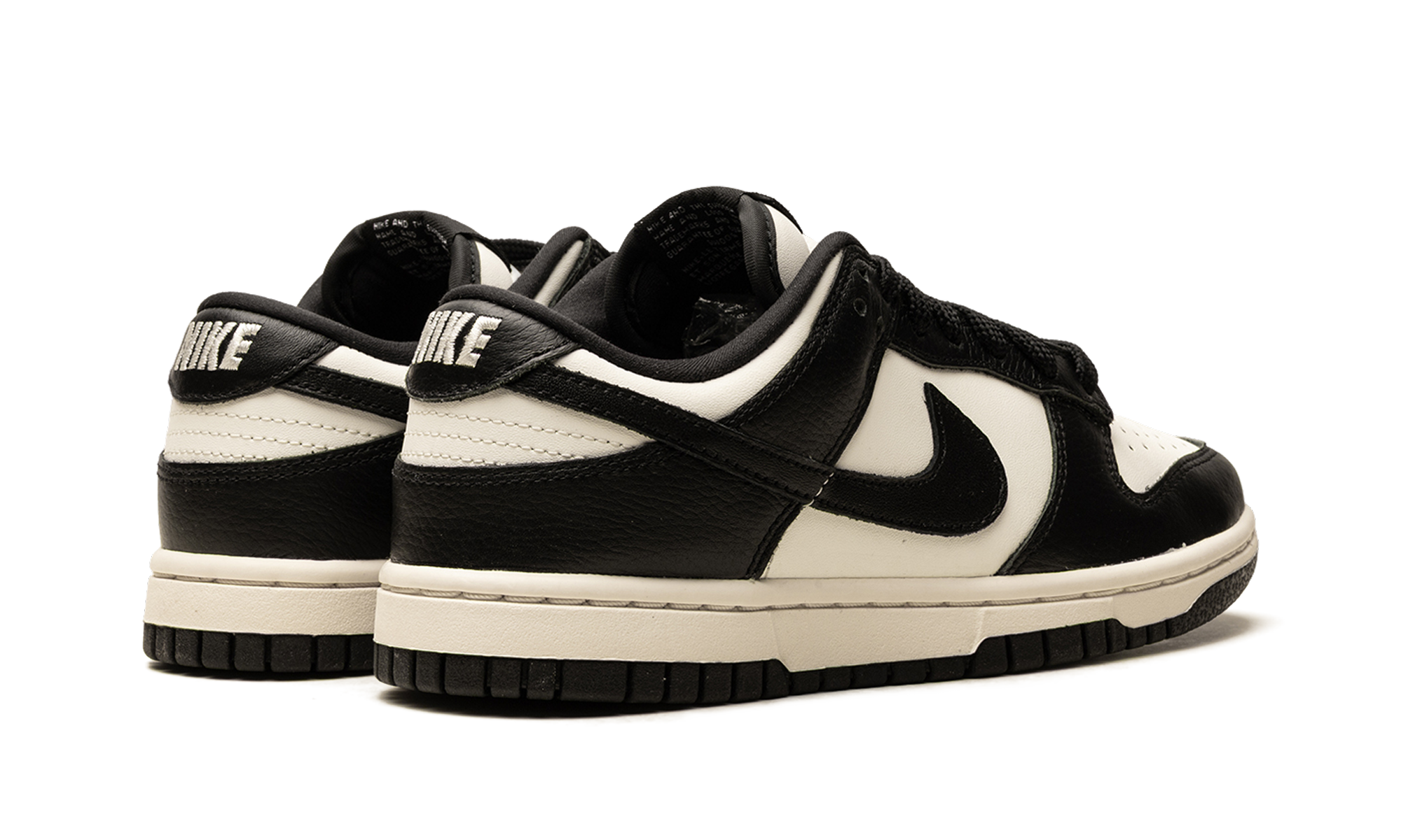 nike dunk low se panda cherry charm women s+HQ7487-100+diagnol right behind view